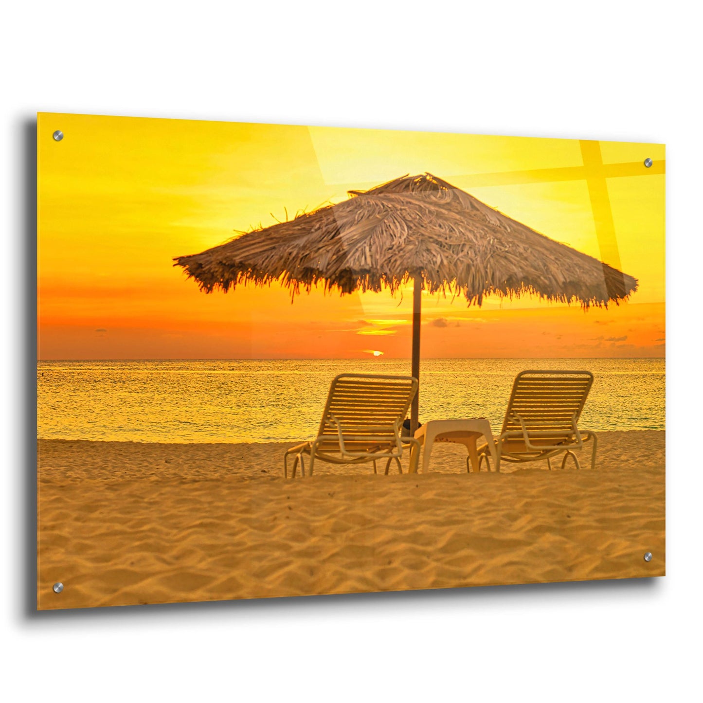 Epic Art 'Aruba Relax' by Mark A Paulda, Acrylic Glass Wall Art,36x24