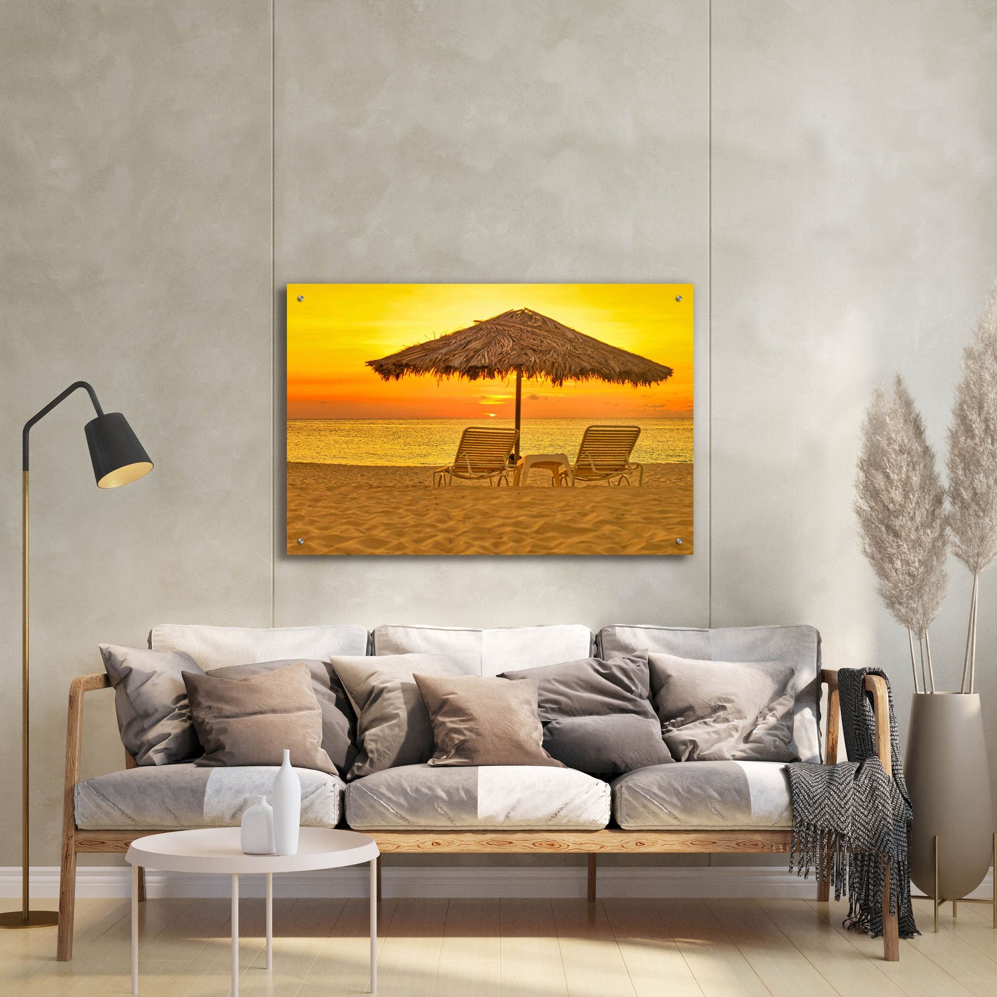 Epic Art 'Aruba Relax' by Mark A Paulda, Acrylic Glass Wall Art,36x24