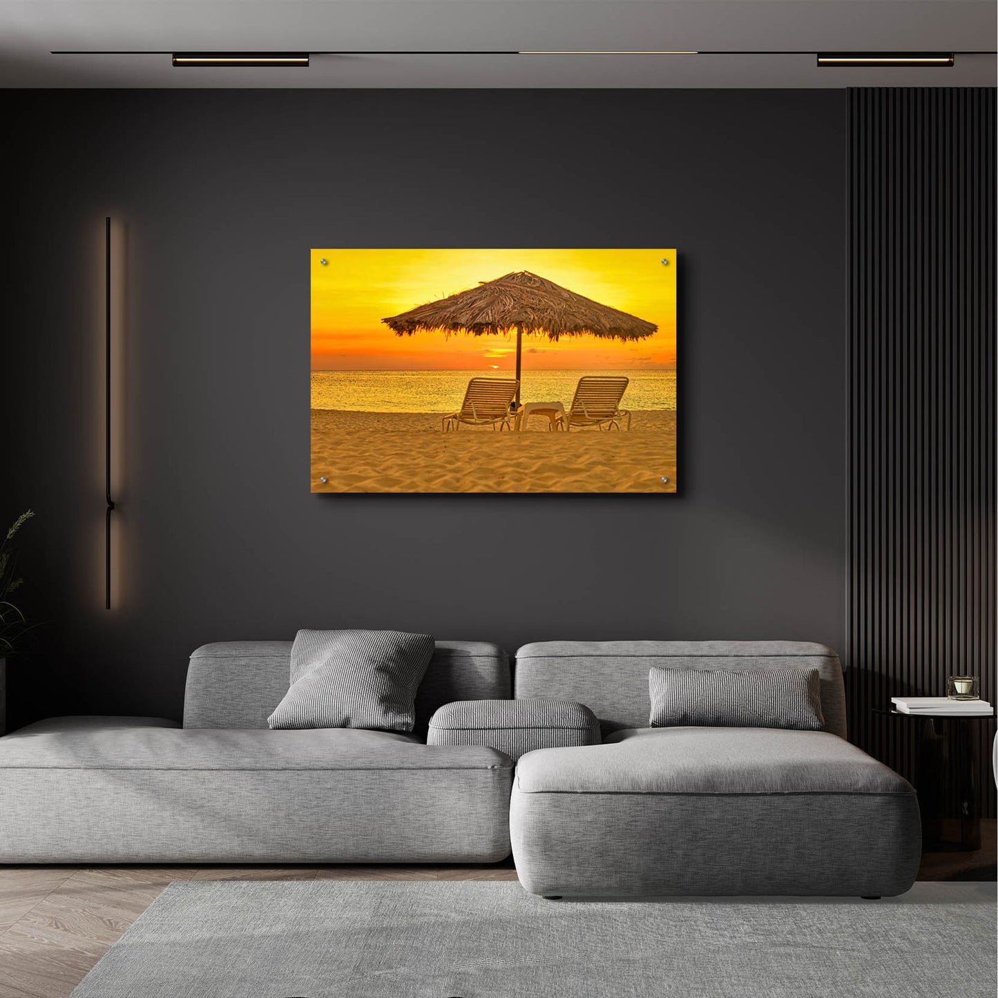 Epic Art 'Aruba Relax' by Mark A Paulda, Acrylic Glass Wall Art,36x24