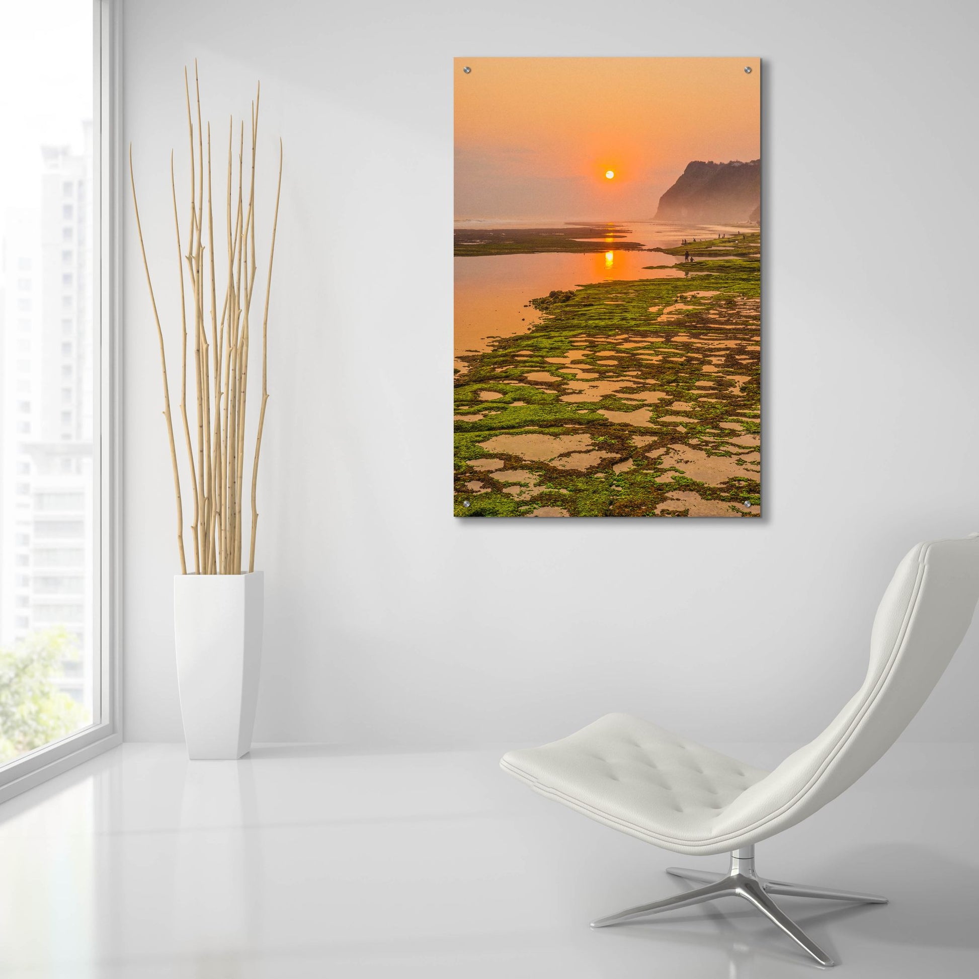 Epic Art 'Bali Sunset' by Mark A Paulda, Acrylic Glass Wall Art,24x36