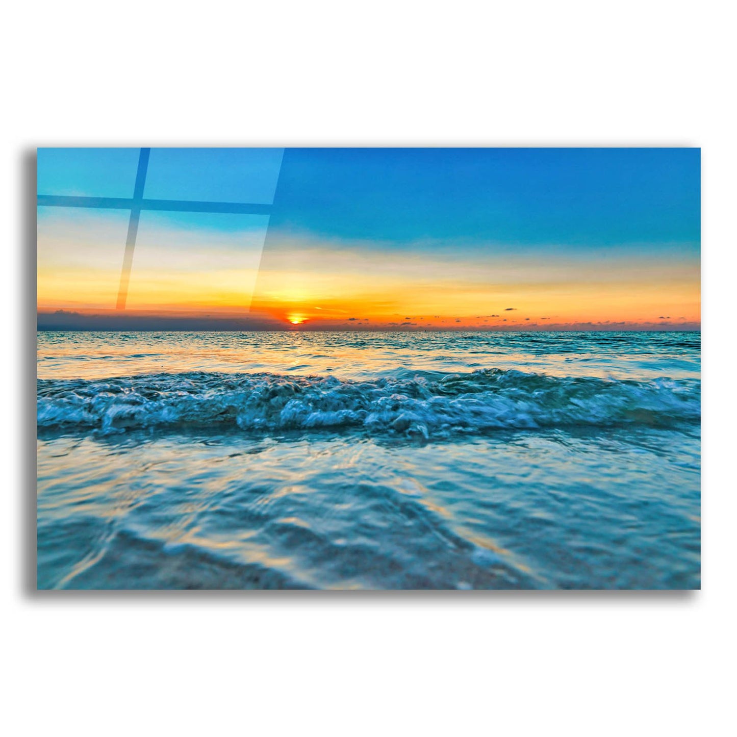 Epic Art 'Calm Aruba Blue' by Mark A Paulda, Acrylic Glass Wall Art