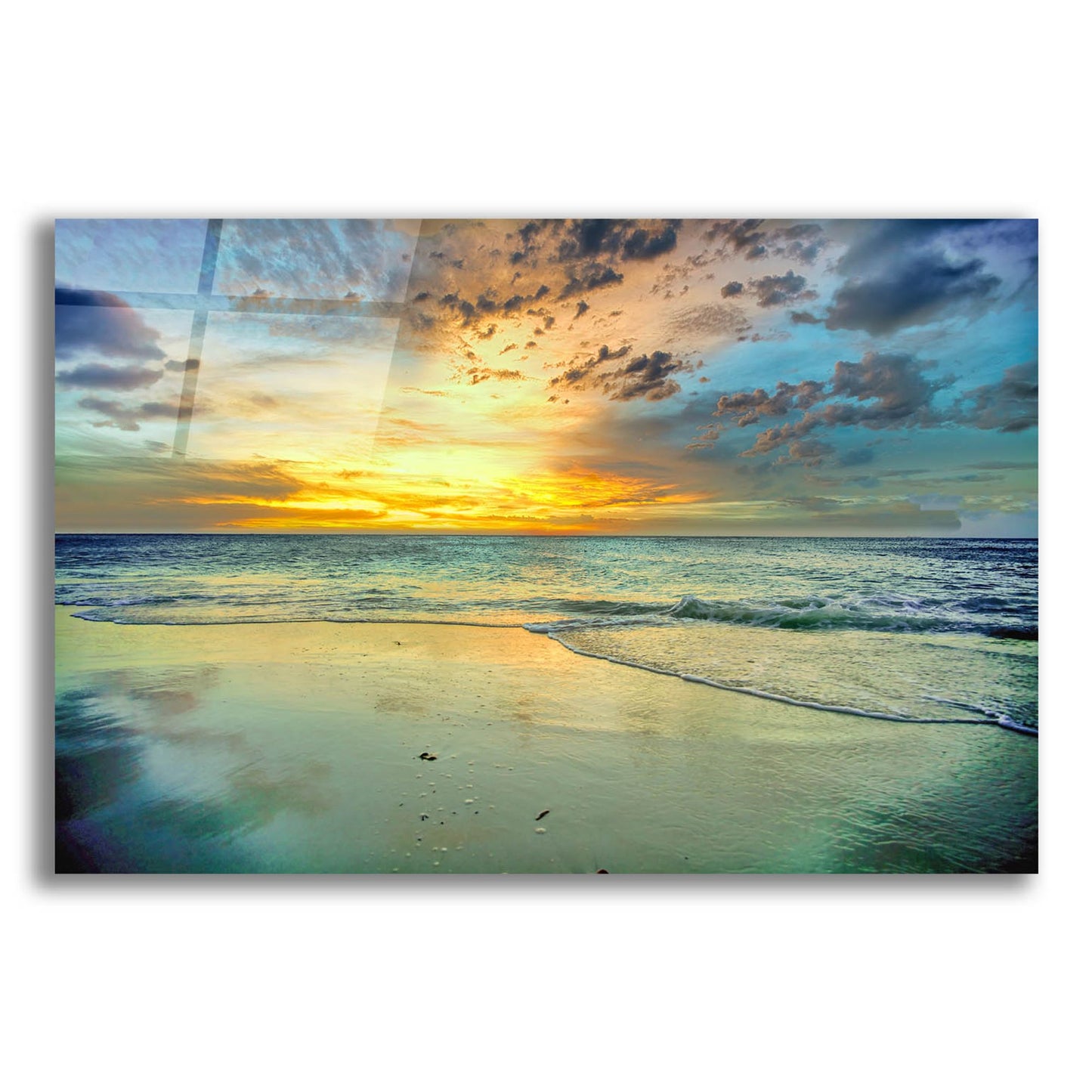 Epic Art 'Caribbean Epilogue' by Mark A Paulda, Acrylic Glass Wall Art,16x12