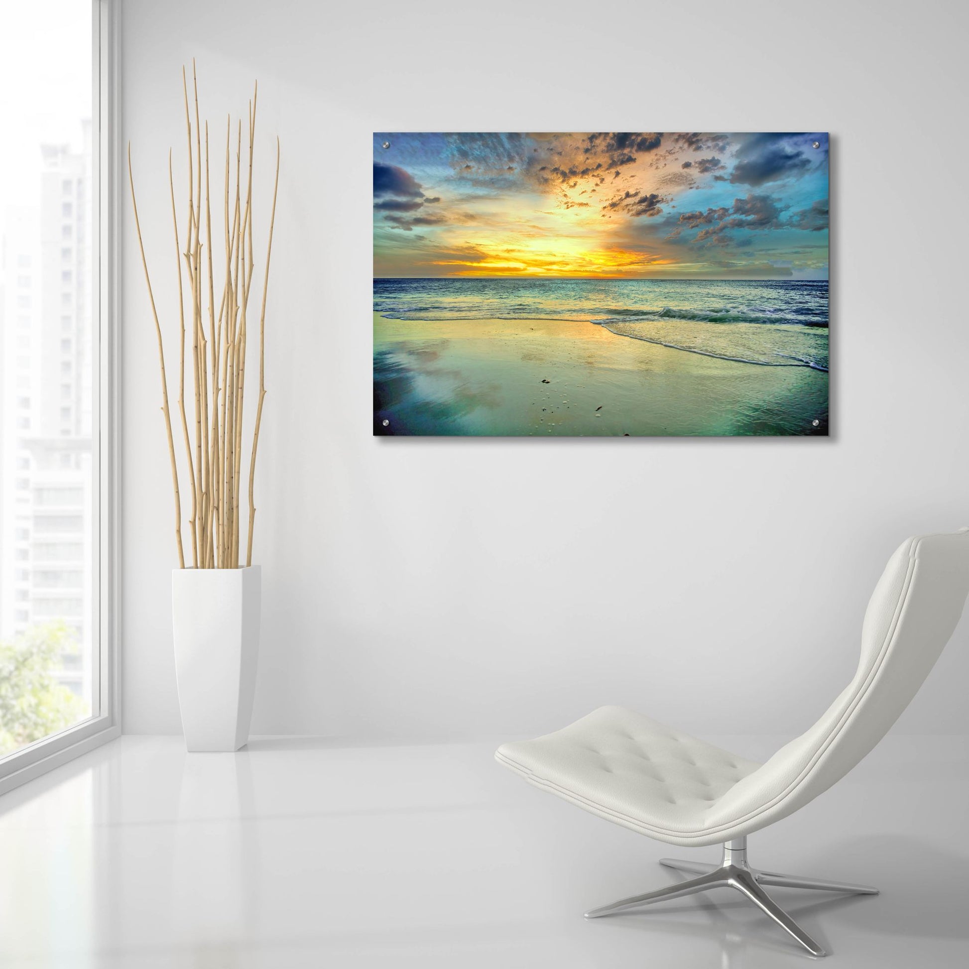 Epic Art 'Caribbean Epilogue' by Mark A Paulda, Acrylic Glass Wall Art,36x24