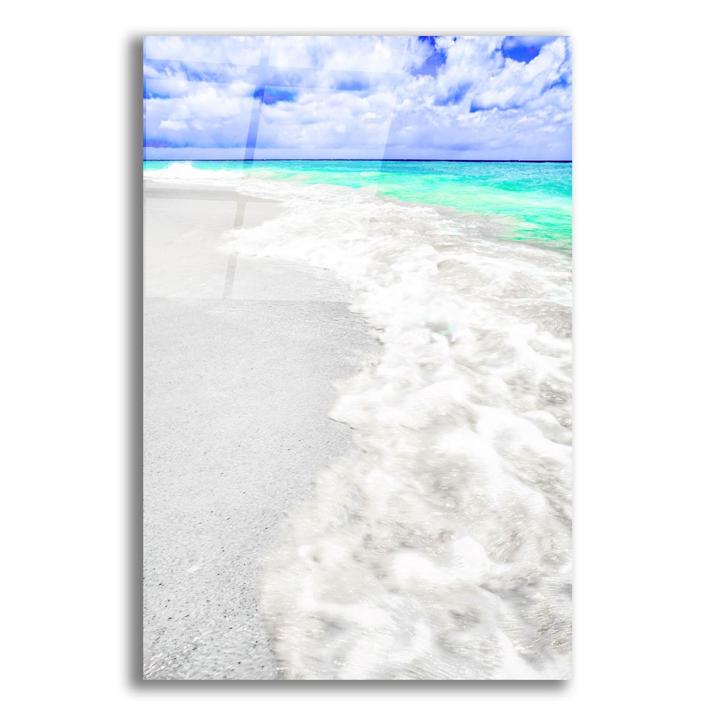 Epic Art 'Caribbean Waves' by Mark A Paulda, Acrylic Glass Wall Art,12x16