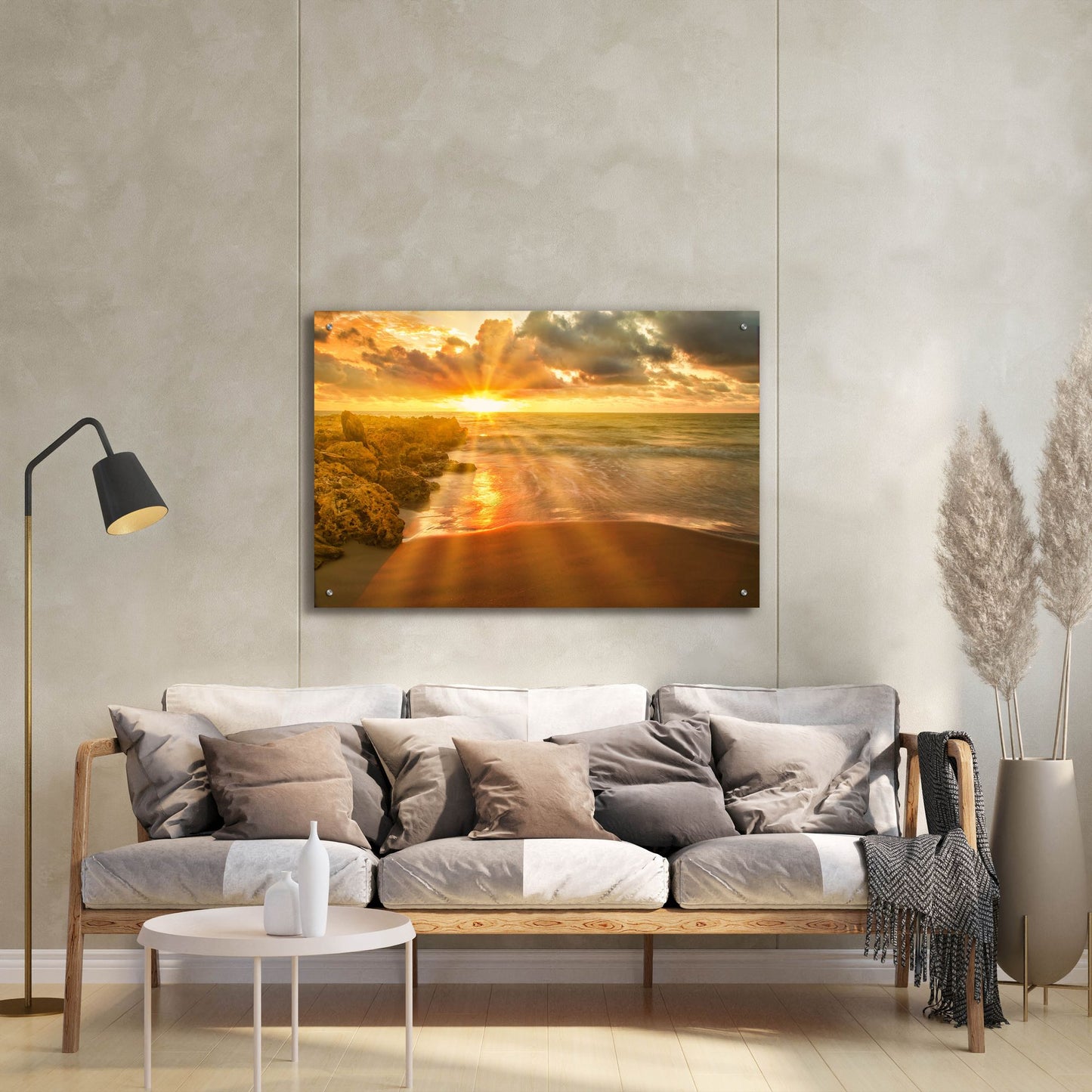 Epic Art 'Cartagena Sun Burst' by Mark A Paulda, Acrylic Glass Wall Art,36x24