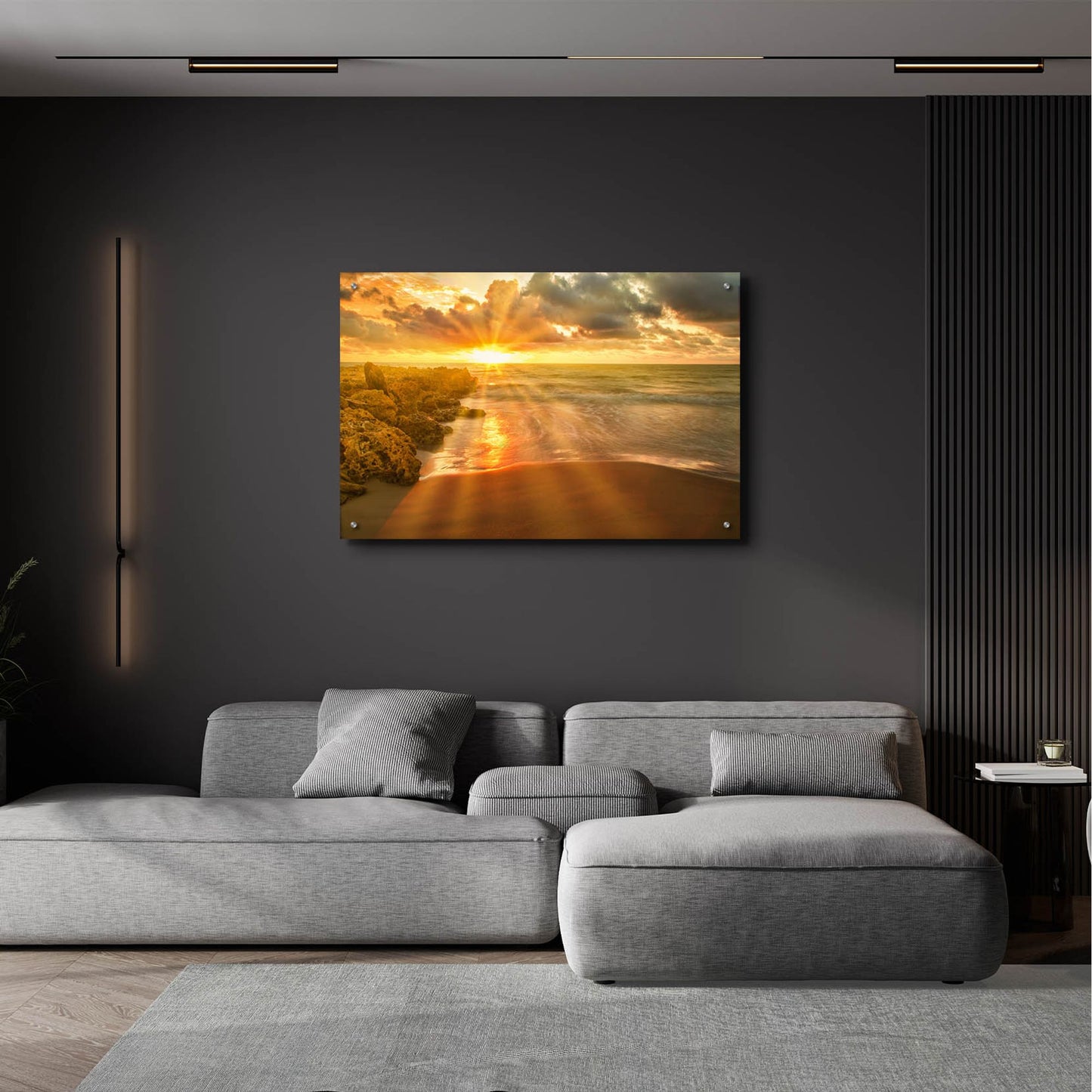 Epic Art 'Cartagena Sun Burst' by Mark A Paulda, Acrylic Glass Wall Art,36x24