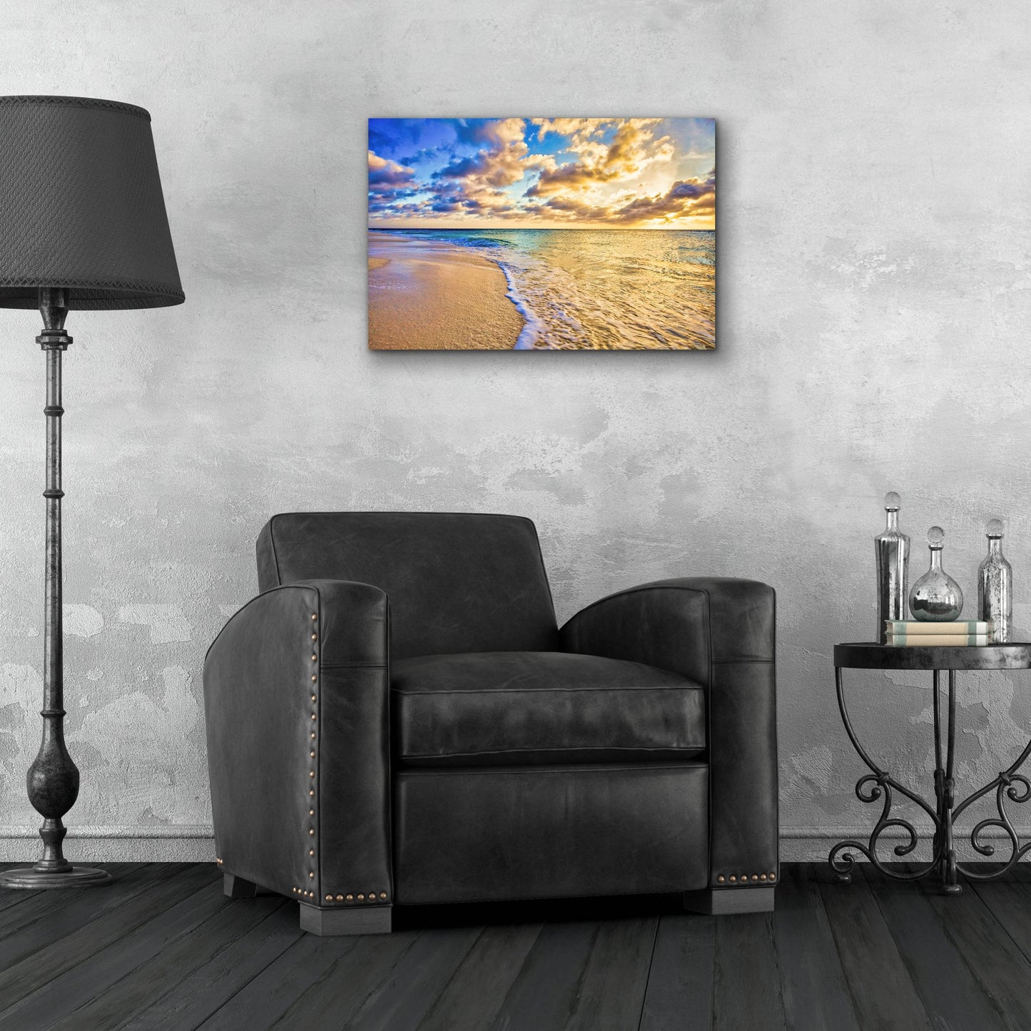 Epic Art 'Golden Hour Aruba' by Mark A Paulda, Acrylic Glass Wall Art,24x16