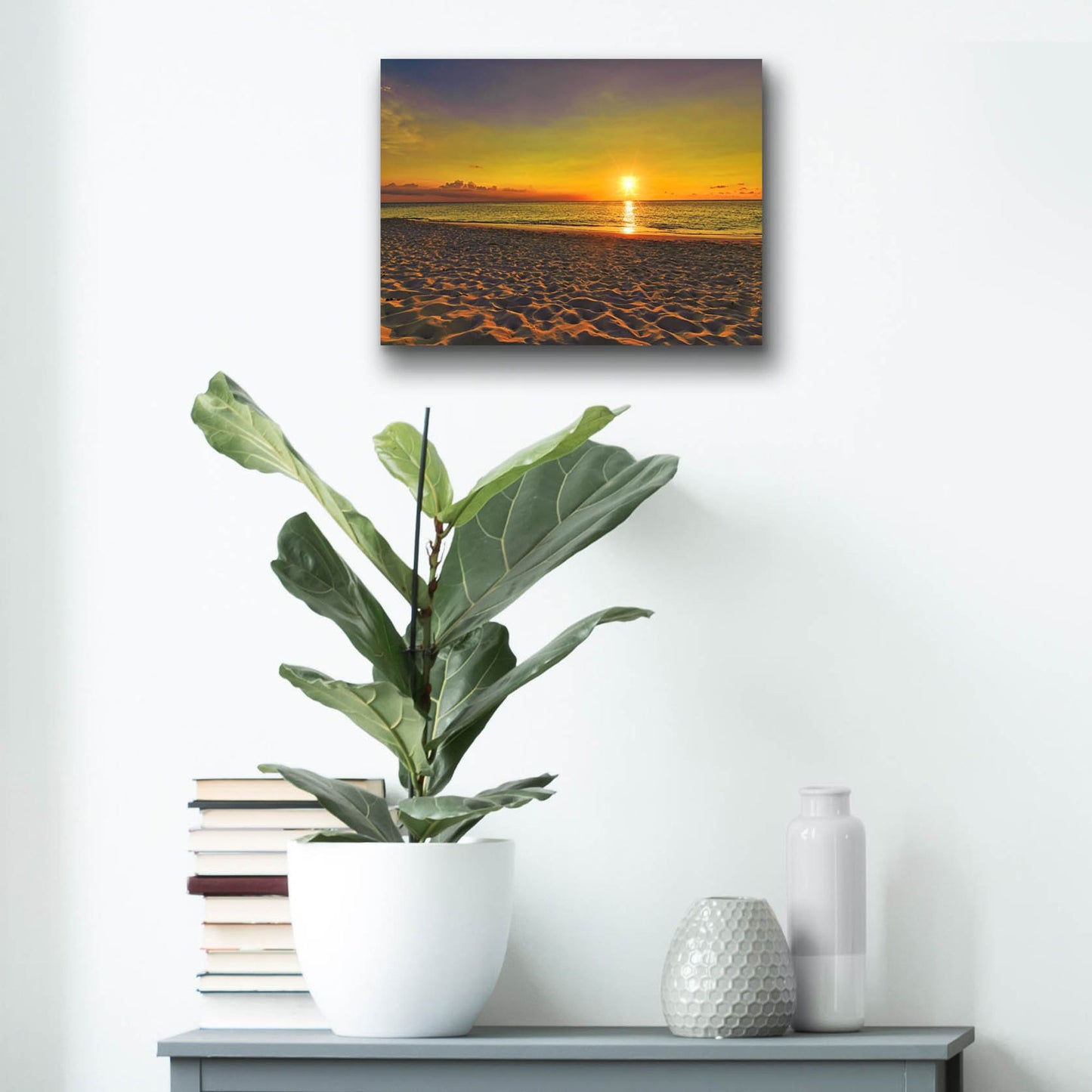 Epic Art 'Near The Horizon' by Mark A Paulda, Acrylic Glass Wall Art,16x12