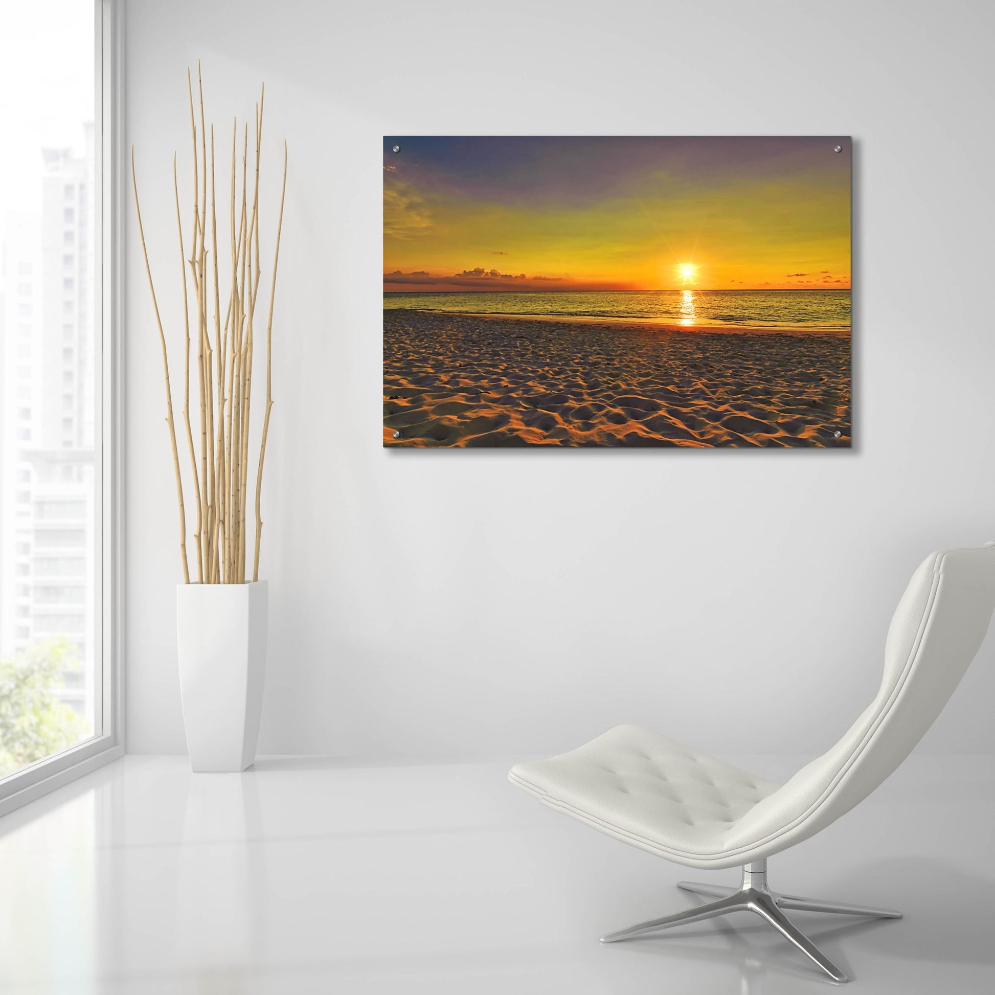 Epic Art 'Near The Horizon' by Mark A Paulda, Acrylic Glass Wall Art,36x24