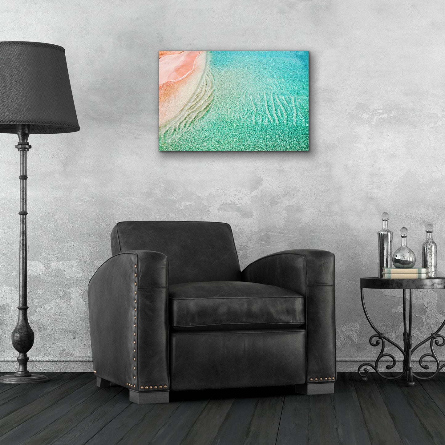 Epic Art 'Beach And Ocean 39' by Mark A Paulda, Acrylic Glass Wall Art,24x16