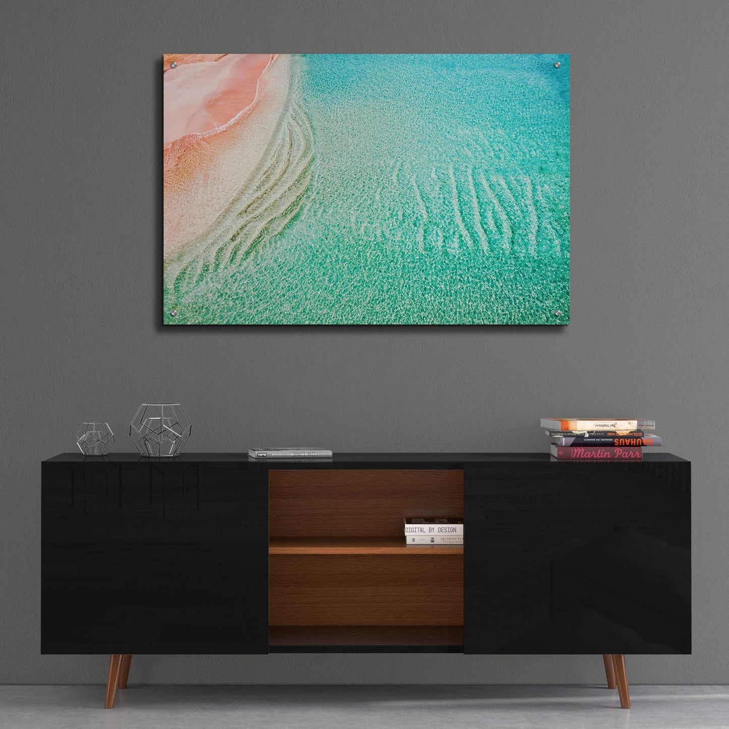 Epic Art 'Beach And Ocean 39' by Mark A Paulda, Acrylic Glass Wall Art,36x24