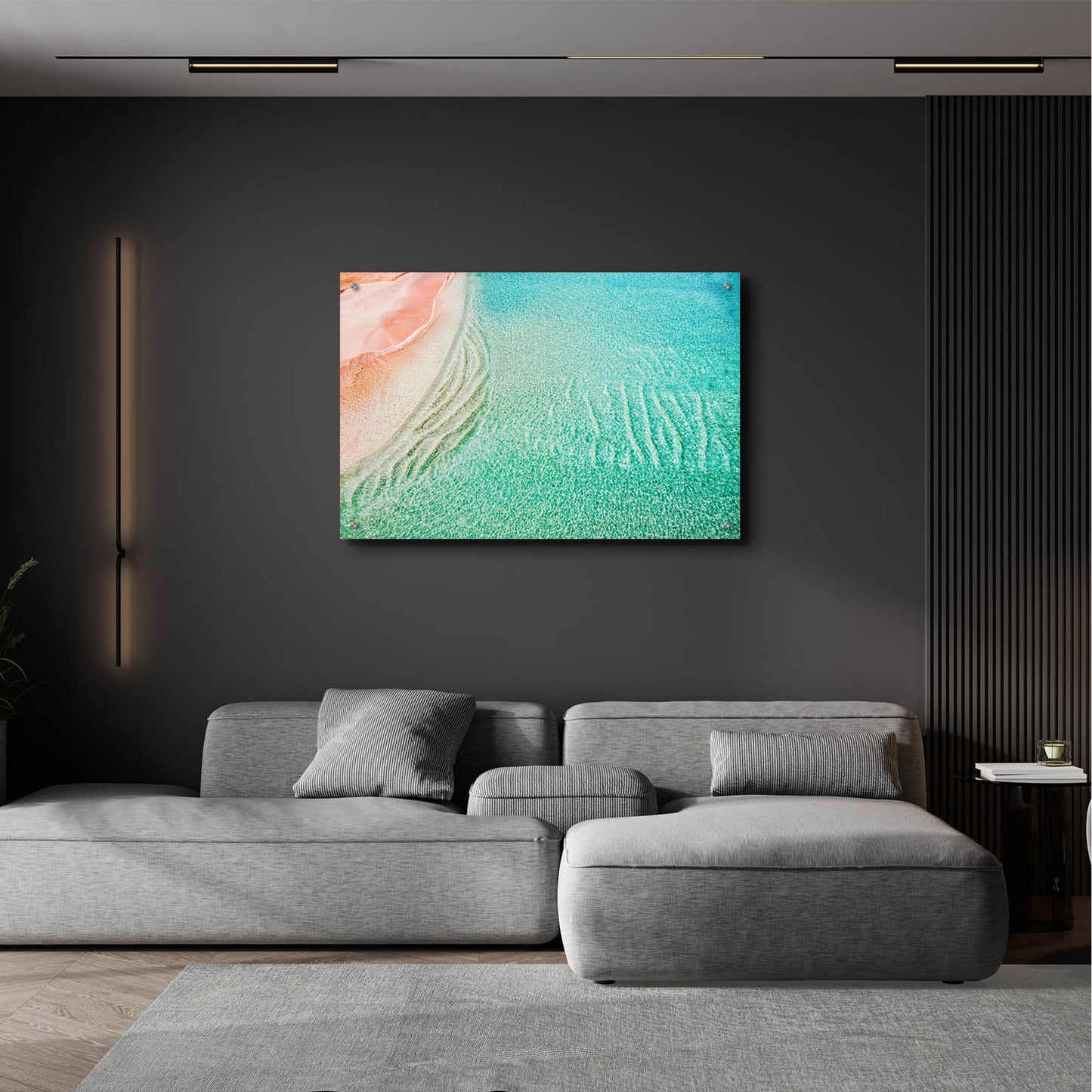 Epic Art 'Beach And Ocean 39' by Mark A Paulda, Acrylic Glass Wall Art,36x24