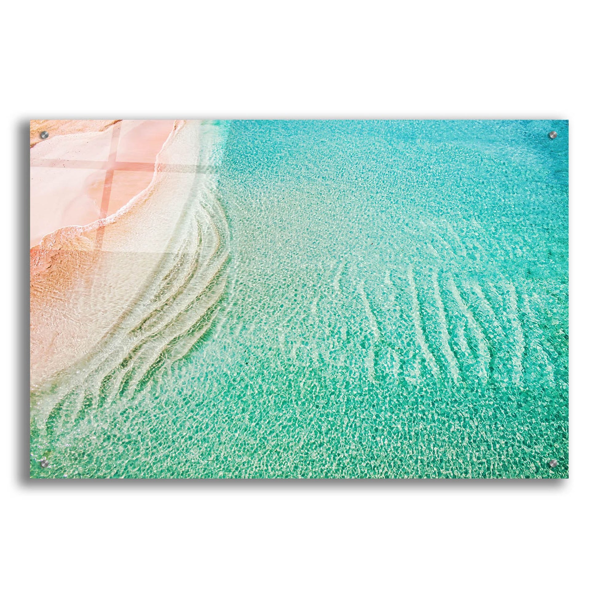 Epic Art 'Beach And Ocean 39' by Mark A Paulda, Acrylic Glass Wall Art,36x24