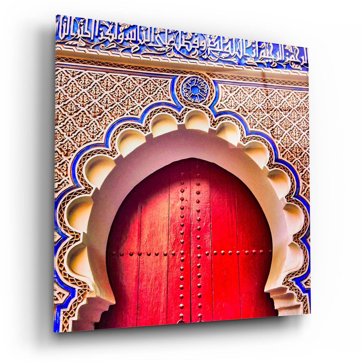 Epic Art 'Classic Moroccan Door' by Mark A Paulda, Acrylic Glass Wall Art,12x12