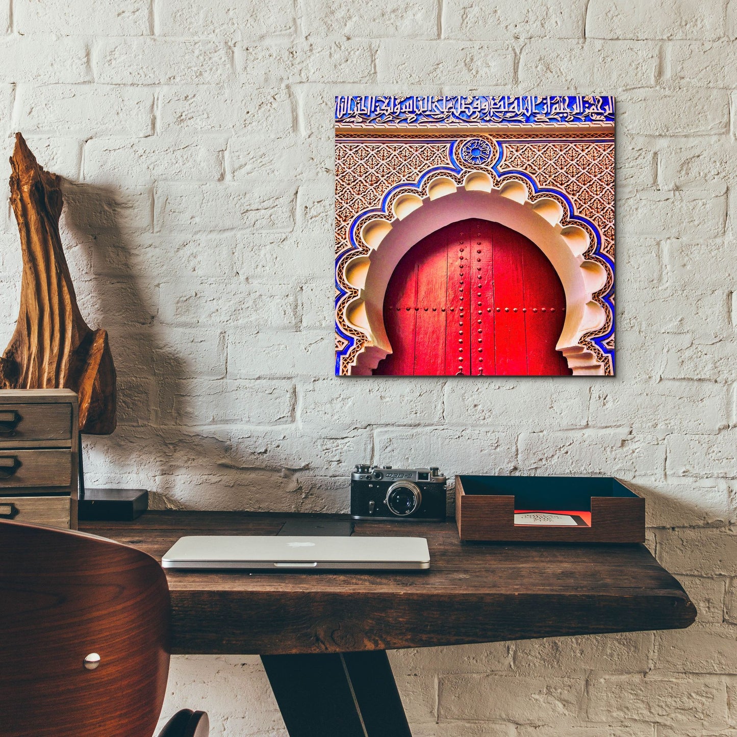 Epic Art 'Classic Moroccan Door' by Mark A Paulda, Acrylic Glass Wall Art,12x12