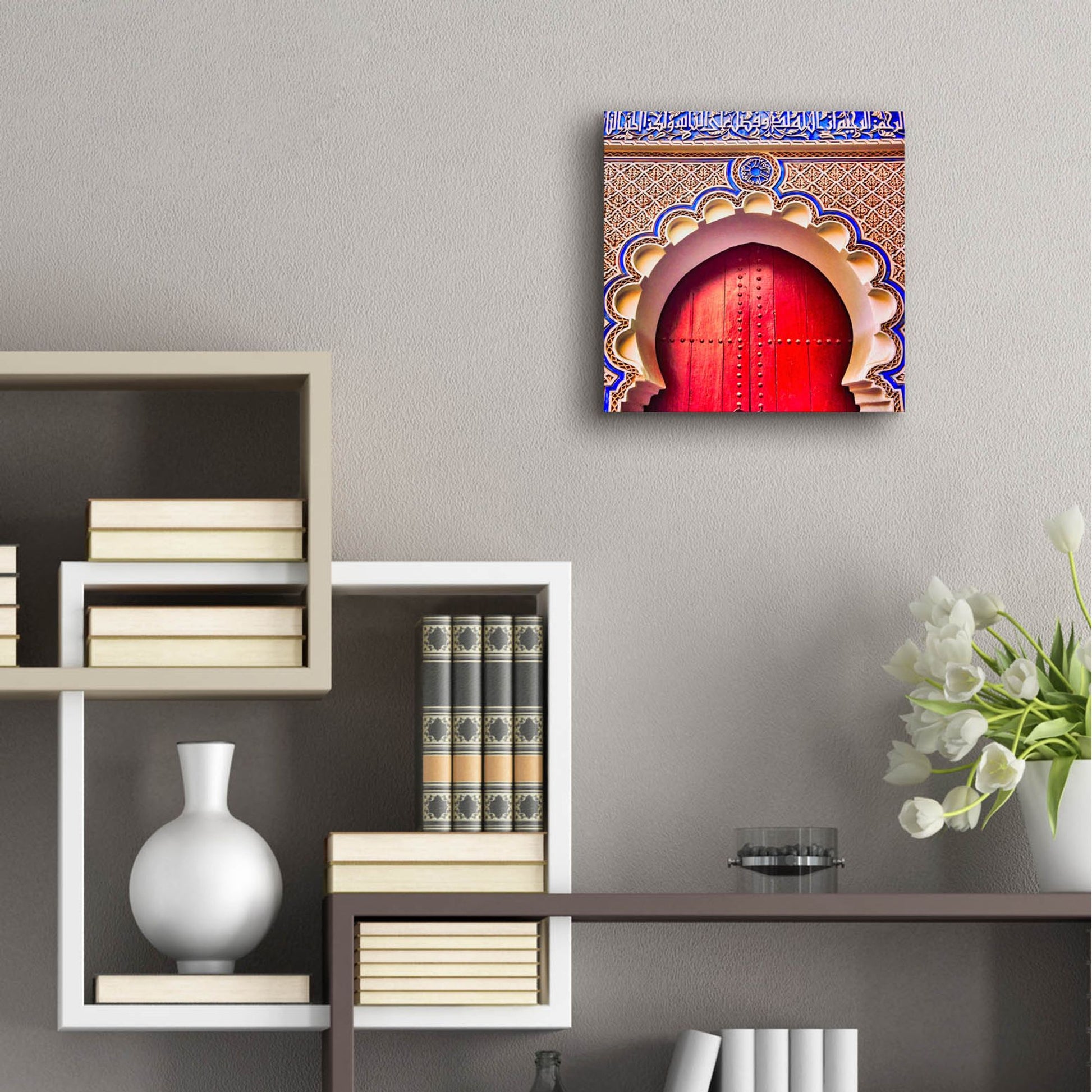 Epic Art 'Classic Moroccan Door' by Mark A Paulda, Acrylic Glass Wall Art,12x12