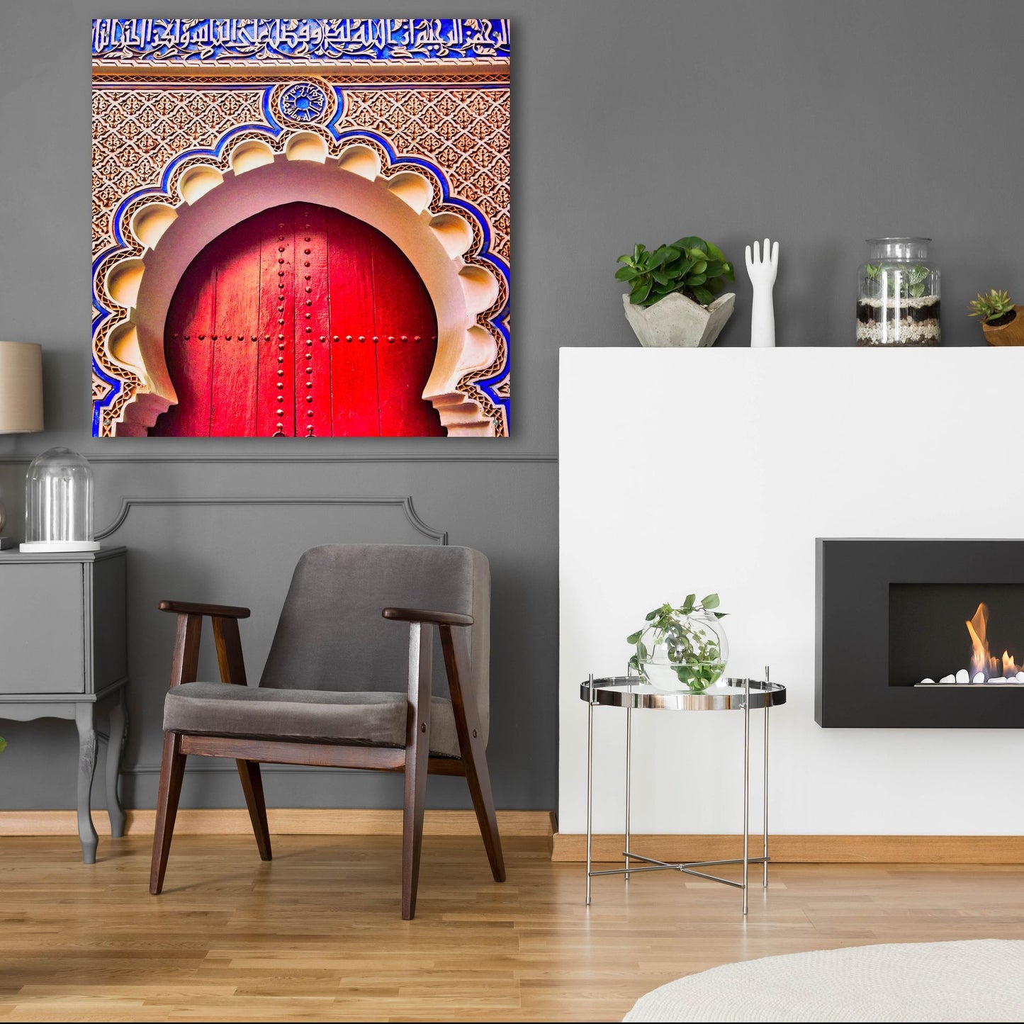 Epic Art 'Classic Moroccan Door' by Mark A Paulda, Acrylic Glass Wall Art,36x36