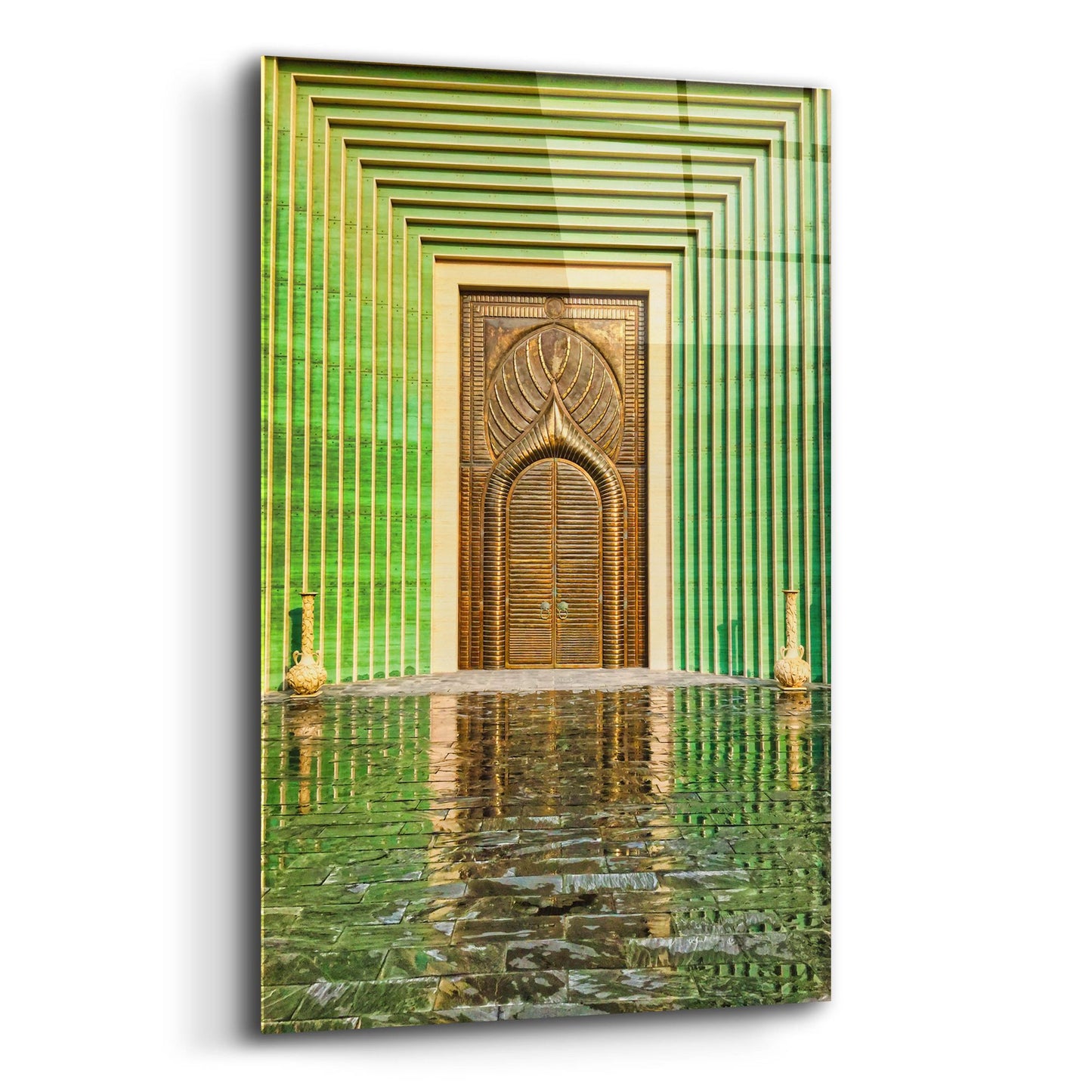 Epic Art 'Doha Brass Door' by Mark A Paulda, Acrylic Glass Wall Art,12x16