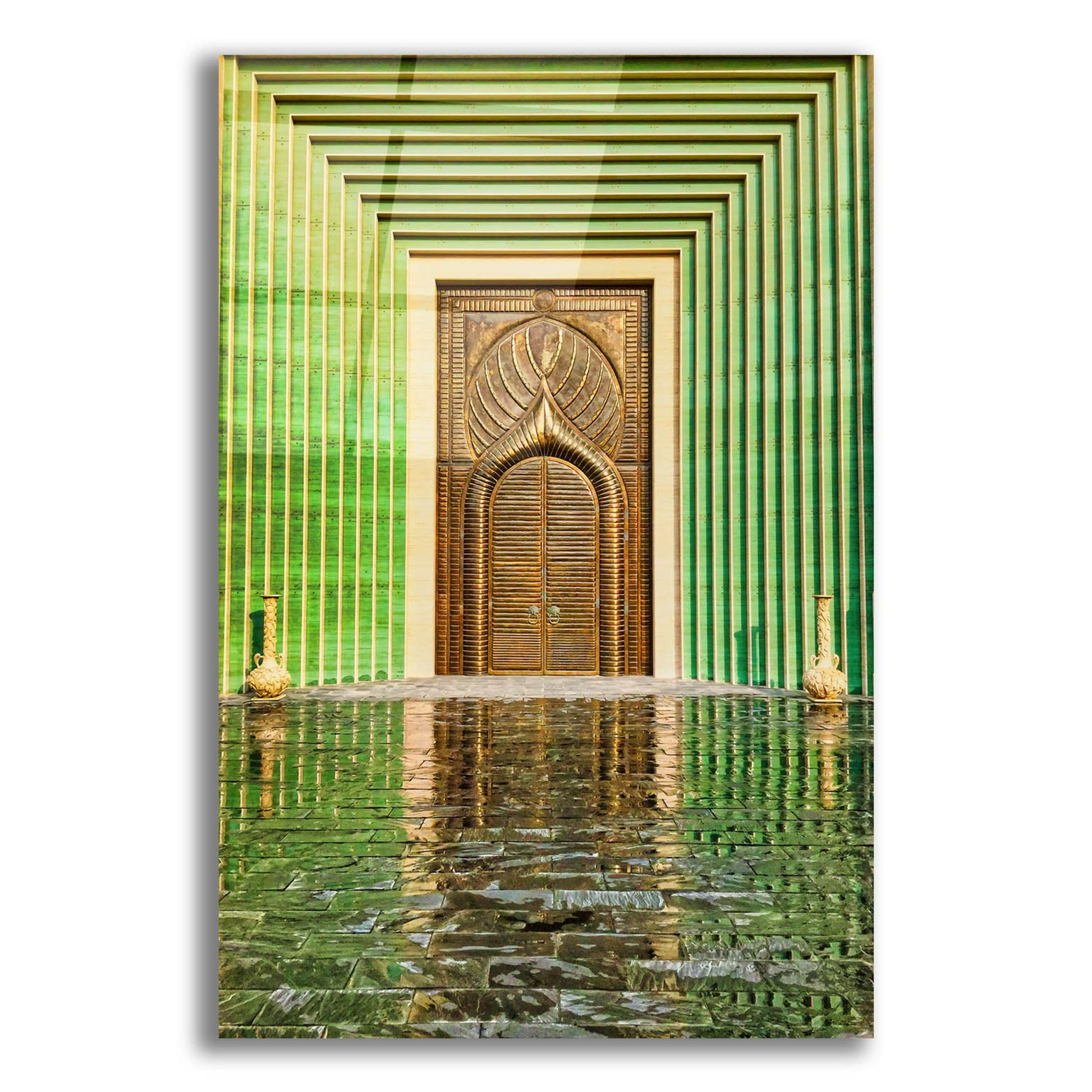 Epic Art 'Doha Brass Door' by Mark A Paulda, Acrylic Glass Wall Art,12x16