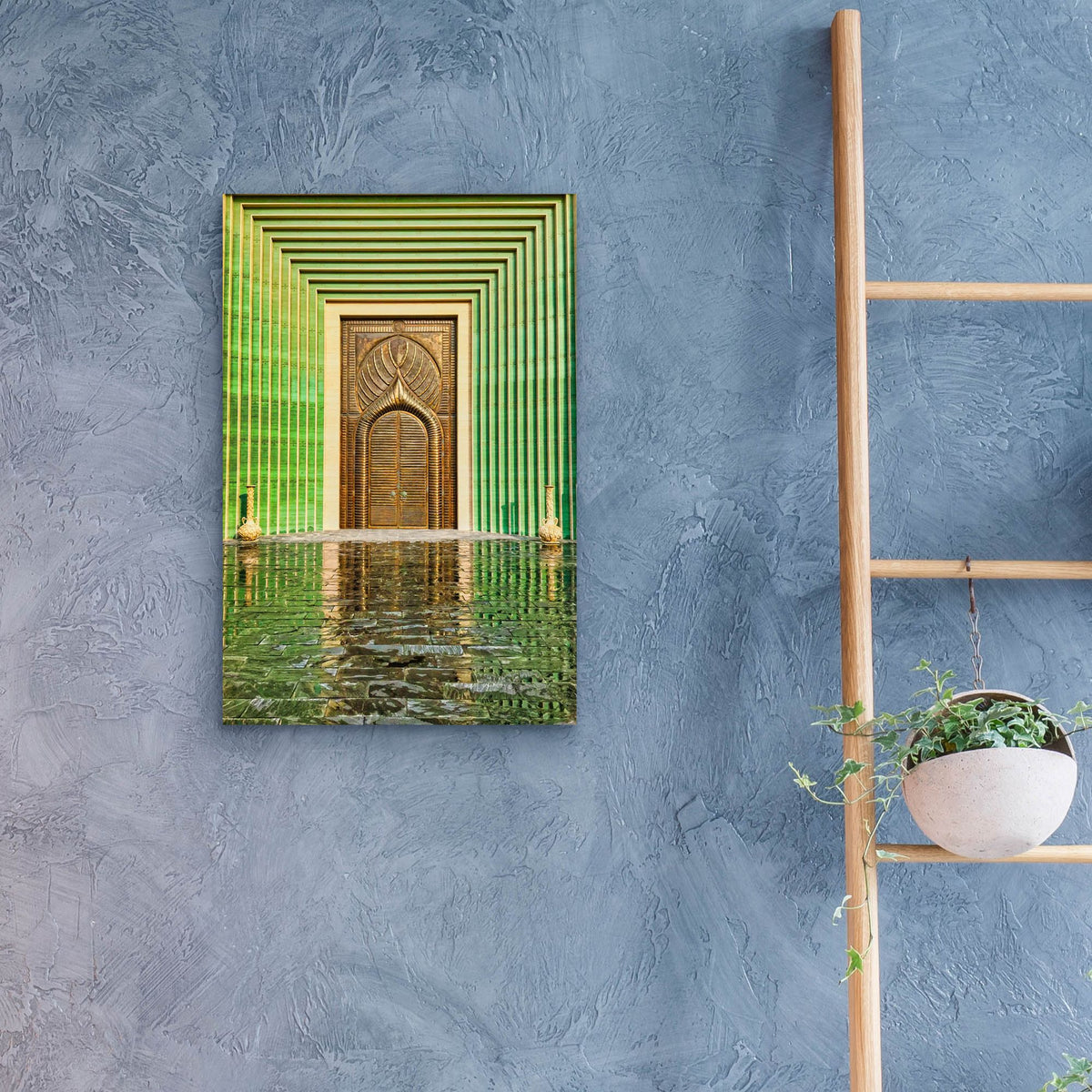 Epic Art 'Doha Brass Door' by Mark A Paulda, Acrylic Glass Wall Art,16x24