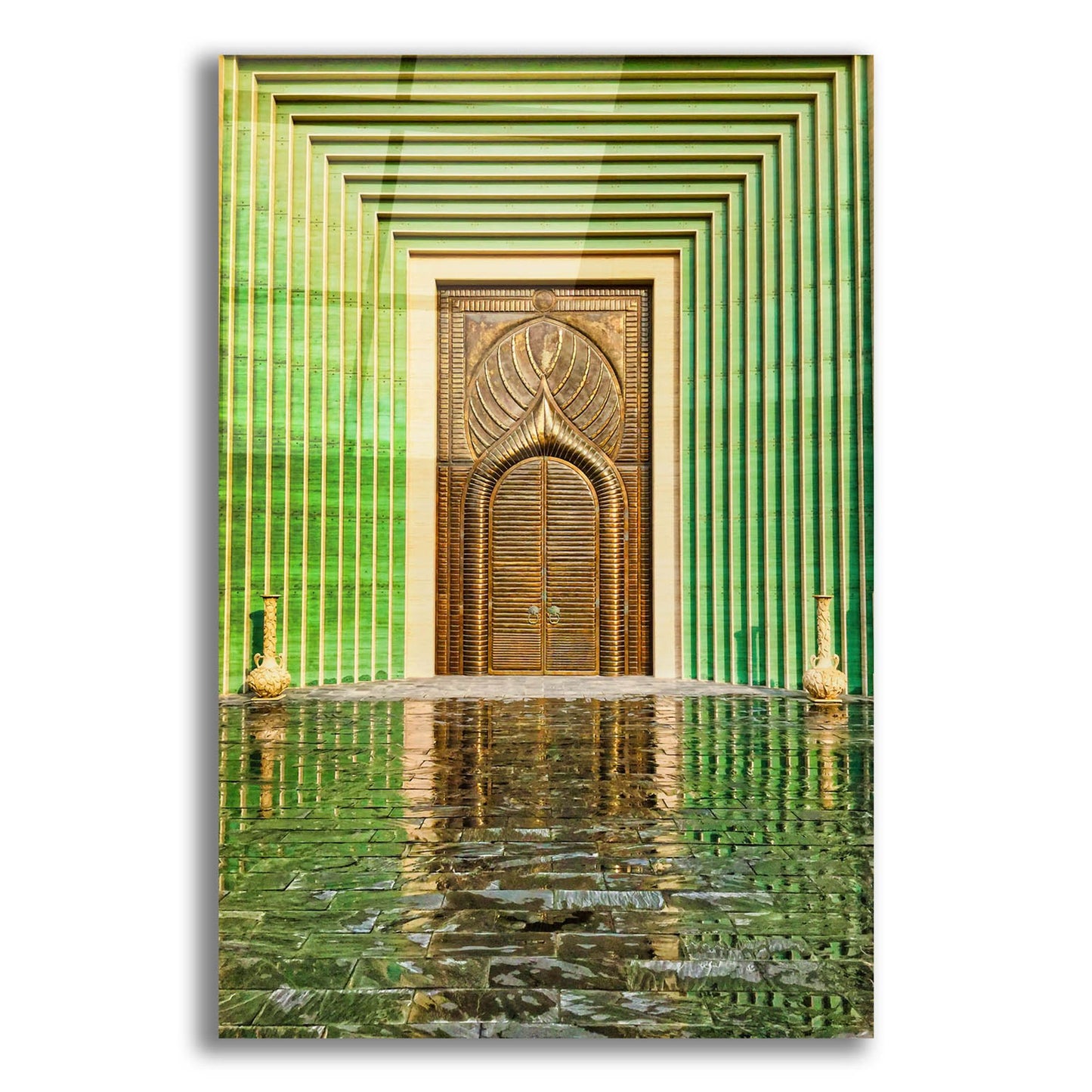 Epic Art 'Doha Brass Door' by Mark A Paulda, Acrylic Glass Wall Art,16x24