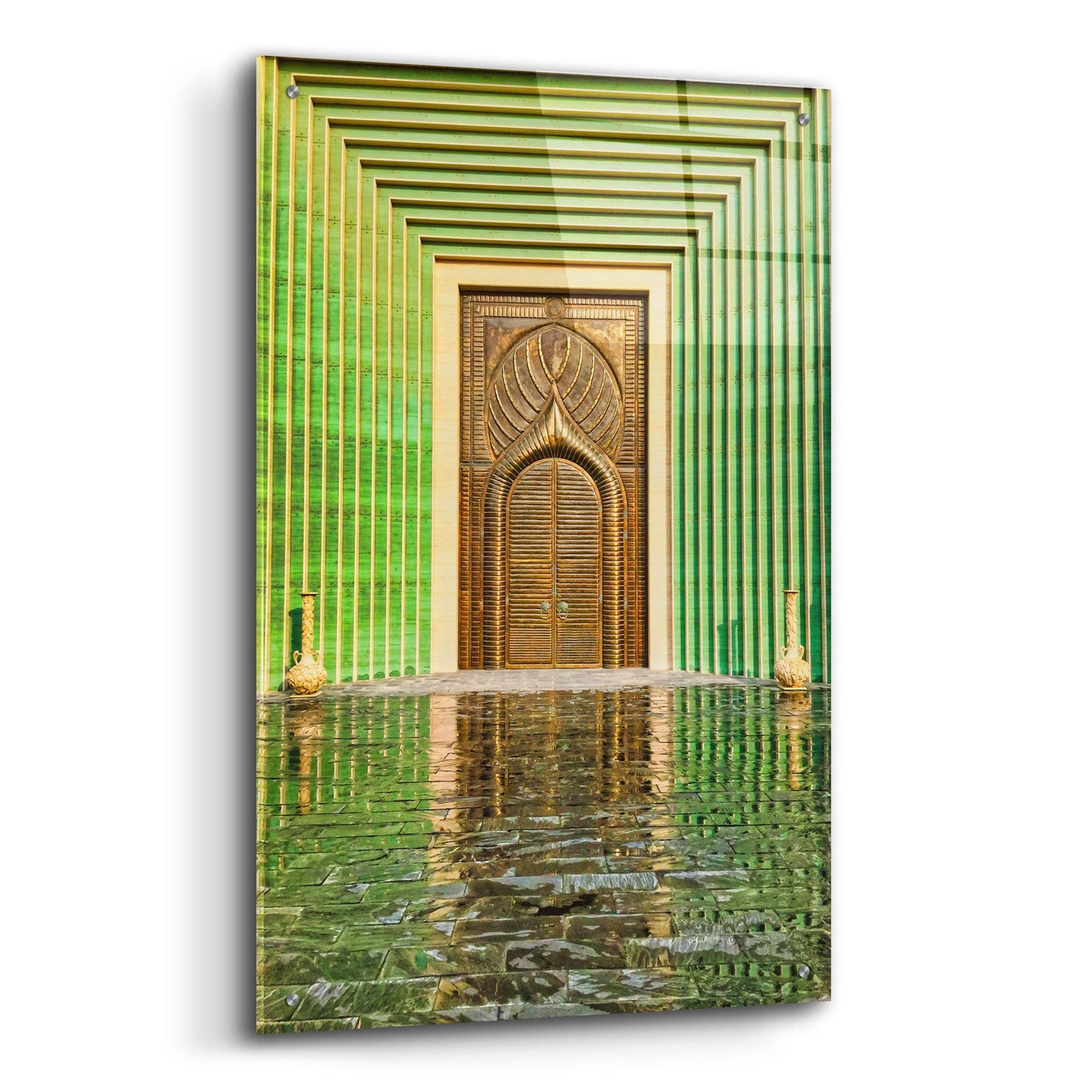 Epic Art 'Doha Brass Door' by Mark A Paulda, Acrylic Glass Wall Art,24x36