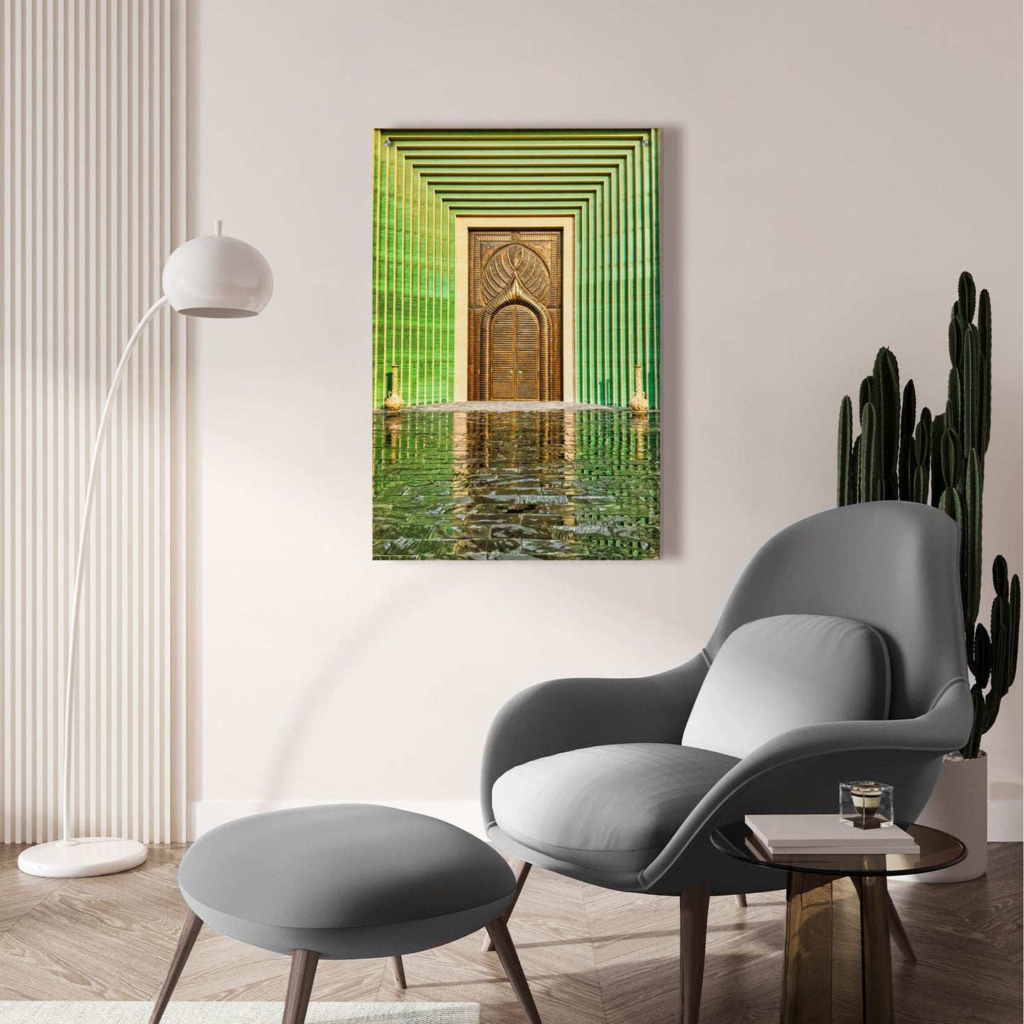 Epic Art 'Doha Brass Door' by Mark A Paulda, Acrylic Glass Wall Art,24x36