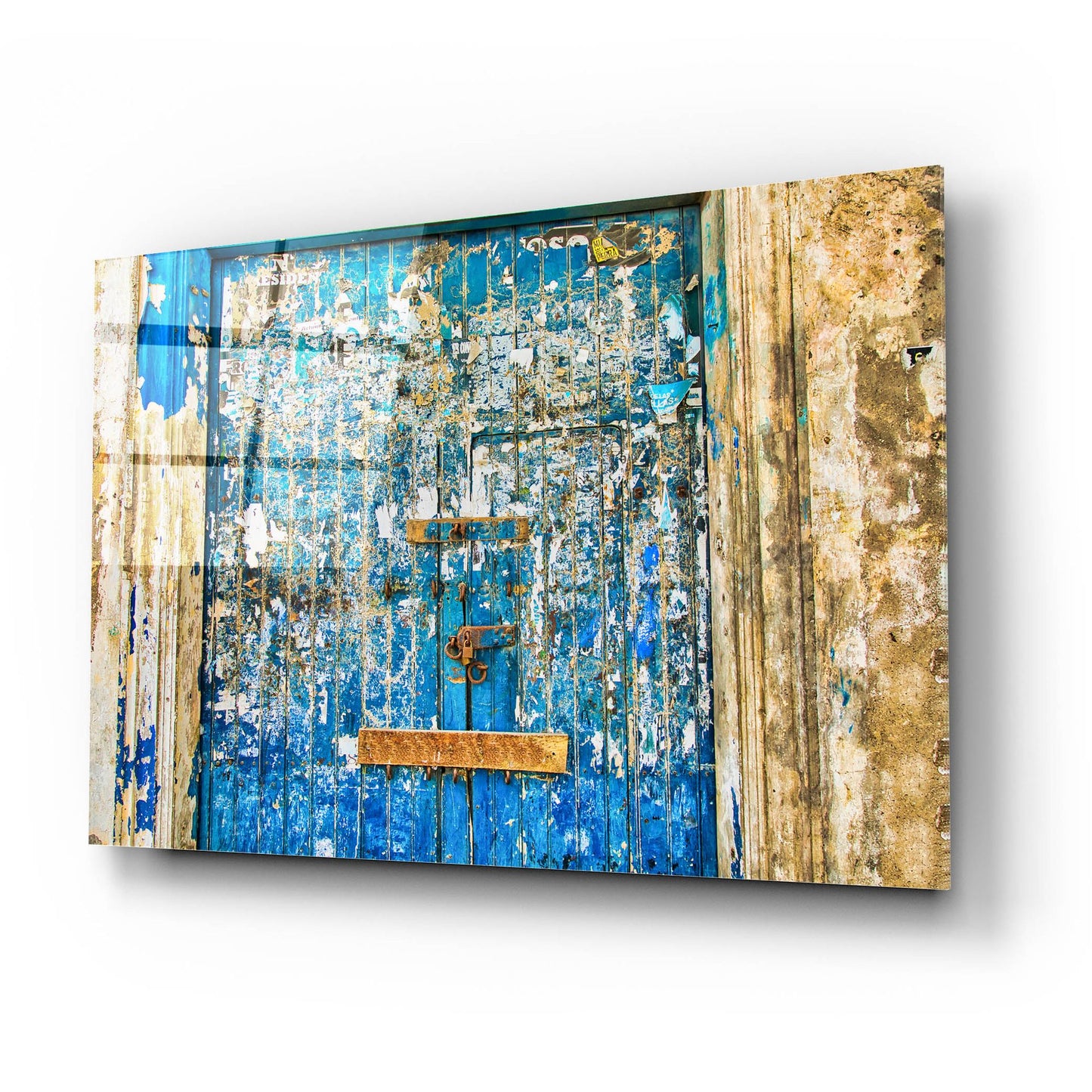 Epic Art 'This Old Blue Door' by Mark A Paulda, Acrylic Glass Wall Art,24x16