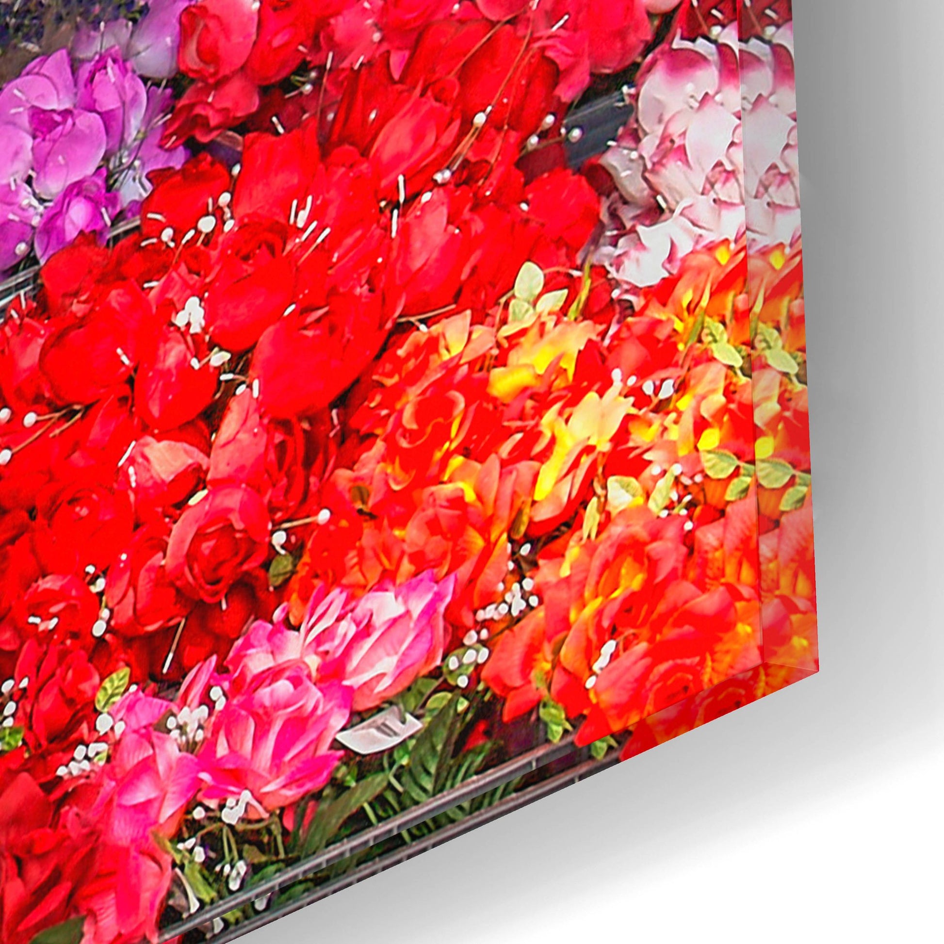 Epic Art 'El Paso Flower Mercado' by Mark A Paulda, Acrylic Glass Wall Art,16x12