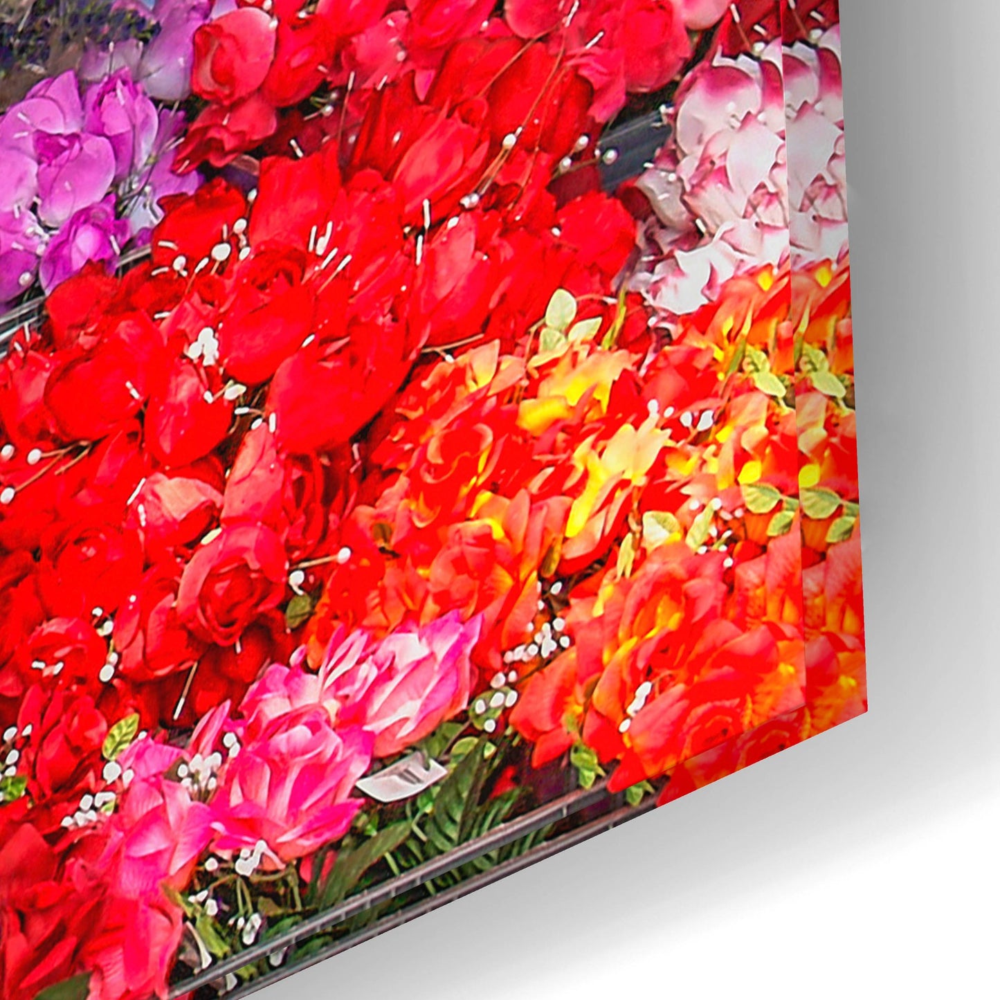 Epic Art 'El Paso Flower Mercado' by Mark A Paulda, Acrylic Glass Wall Art,24x16