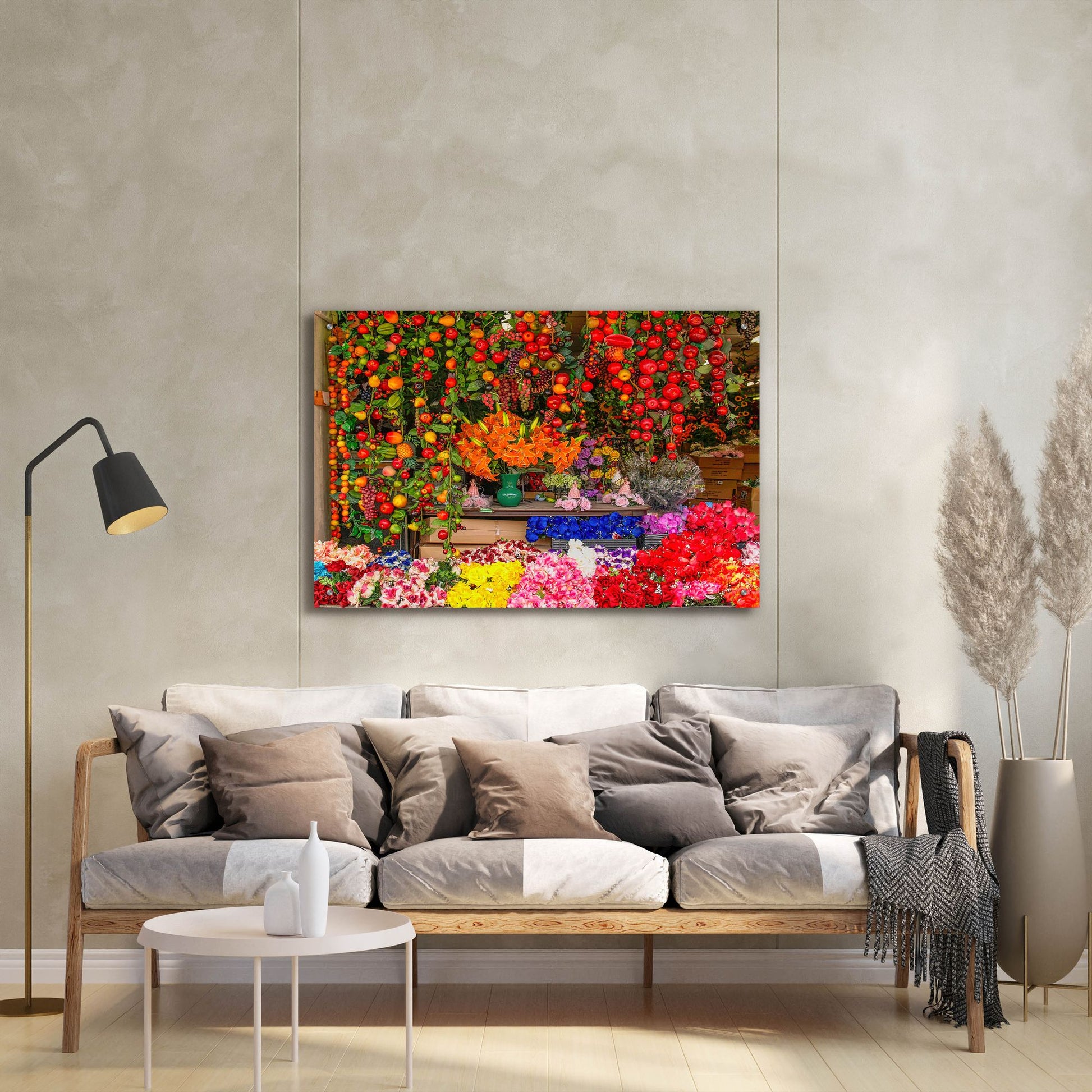 Epic Art 'El Paso Flower Mercado' by Mark A Paulda, Acrylic Glass Wall Art,36x24