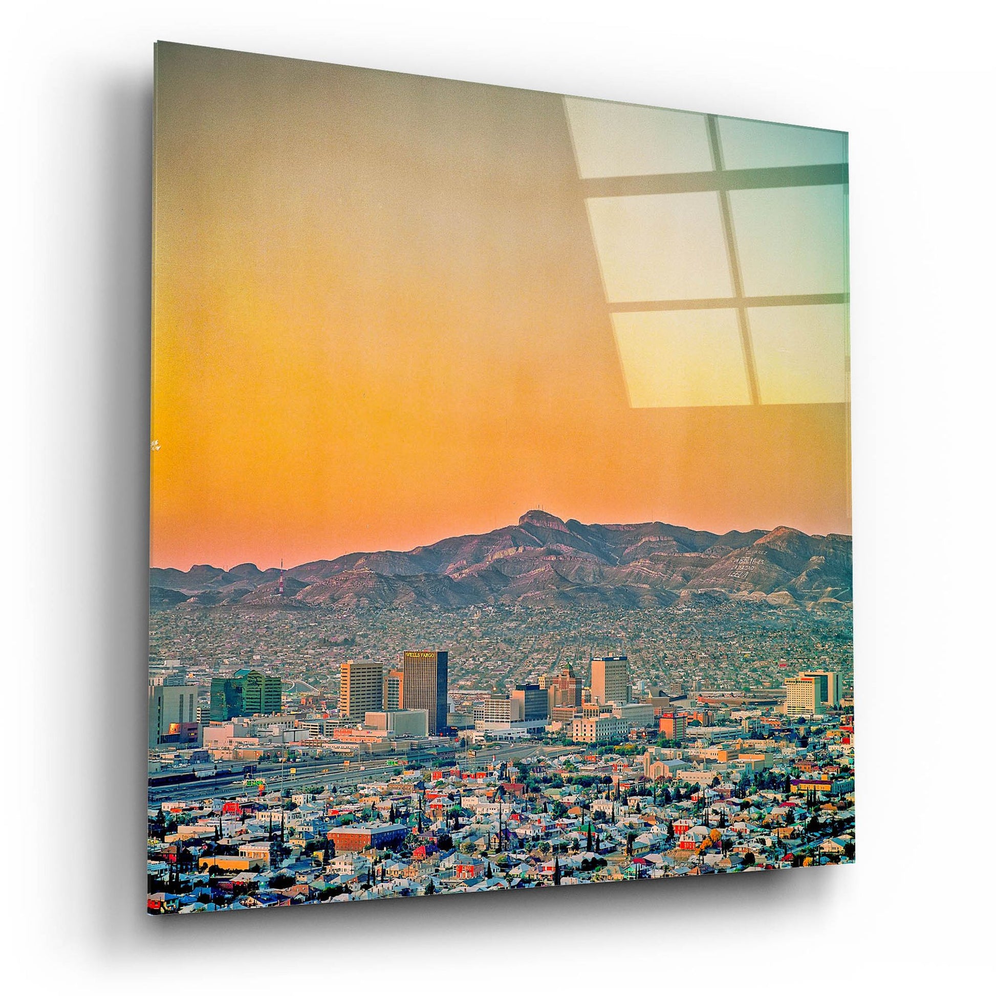 Epic Art 'El Paso Sunrise' by Mark A Paulda, Acrylic Glass Wall Art,12x12