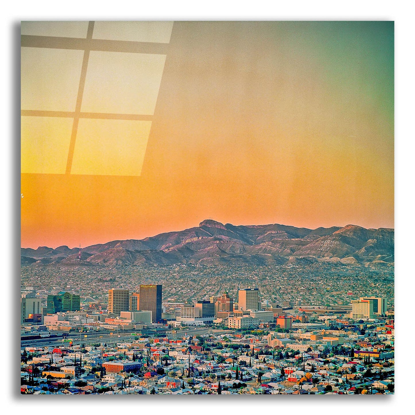 Epic Art 'El Paso Sunrise' by Mark A Paulda, Acrylic Glass Wall Art,12x12