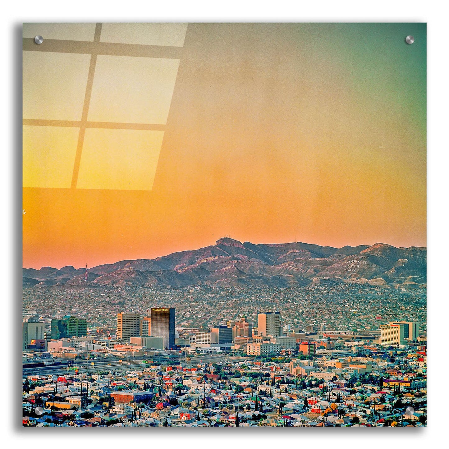 Epic Art 'El Paso Sunrise' by Mark A Paulda, Acrylic Glass Wall Art,24x24