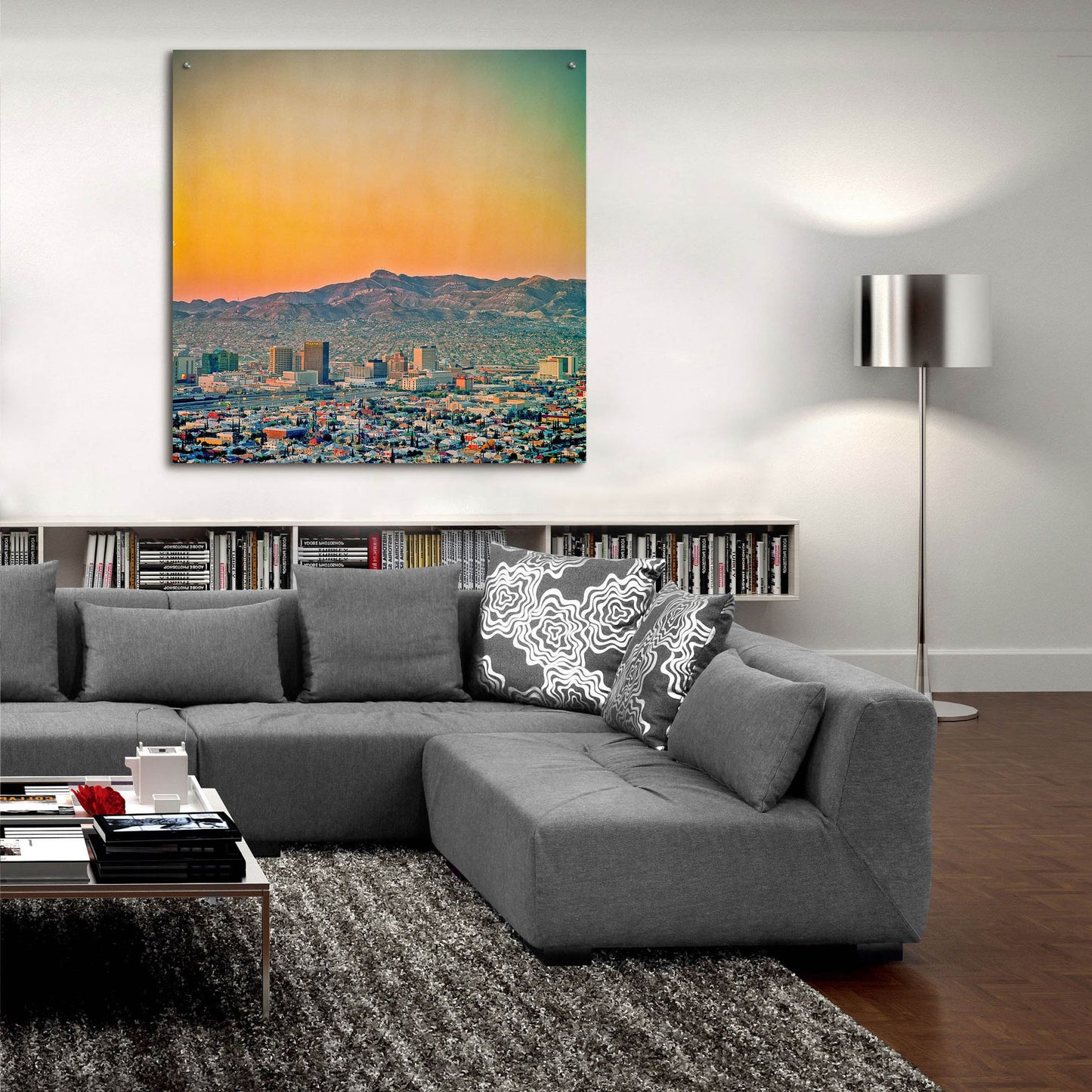 Epic Art 'El Paso Sunrise' by Mark A Paulda, Acrylic Glass Wall Art,36x36