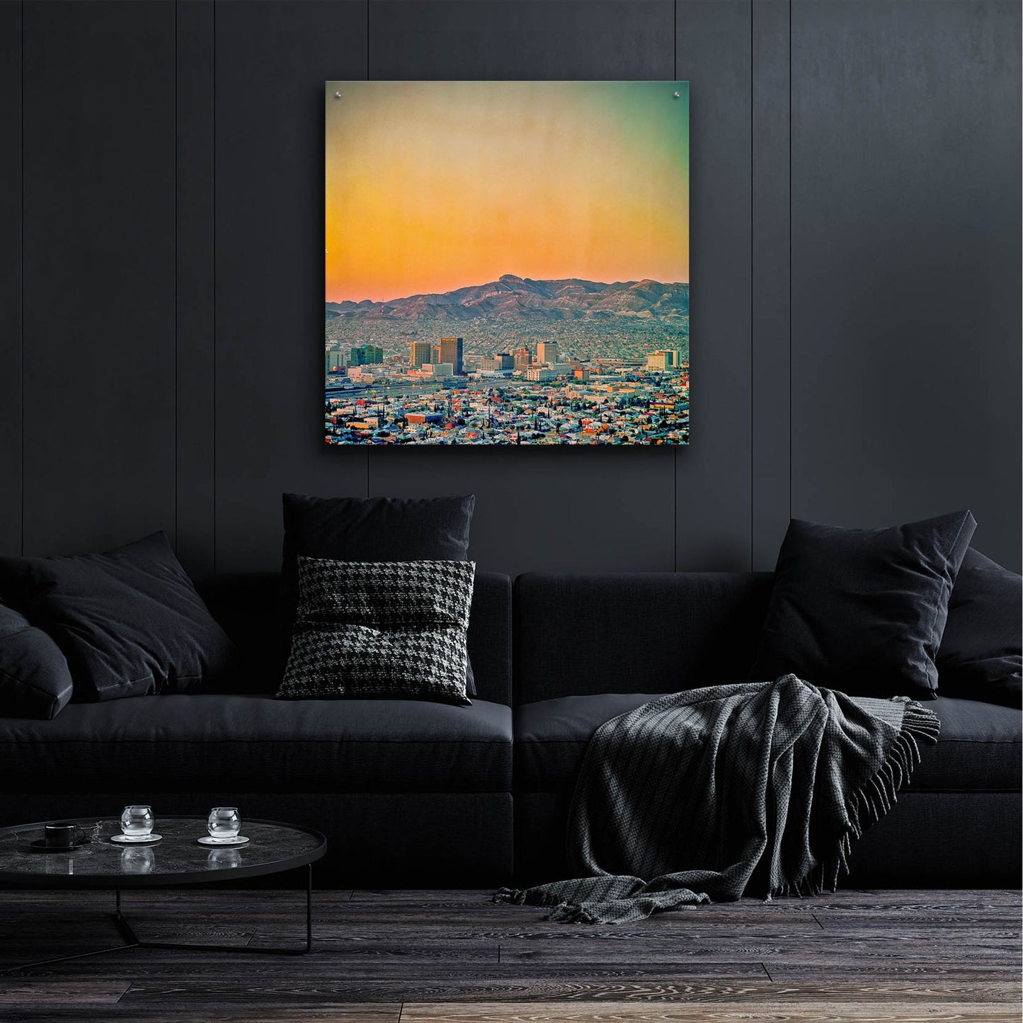 Epic Art 'El Paso Sunrise' by Mark A Paulda, Acrylic Glass Wall Art,36x36