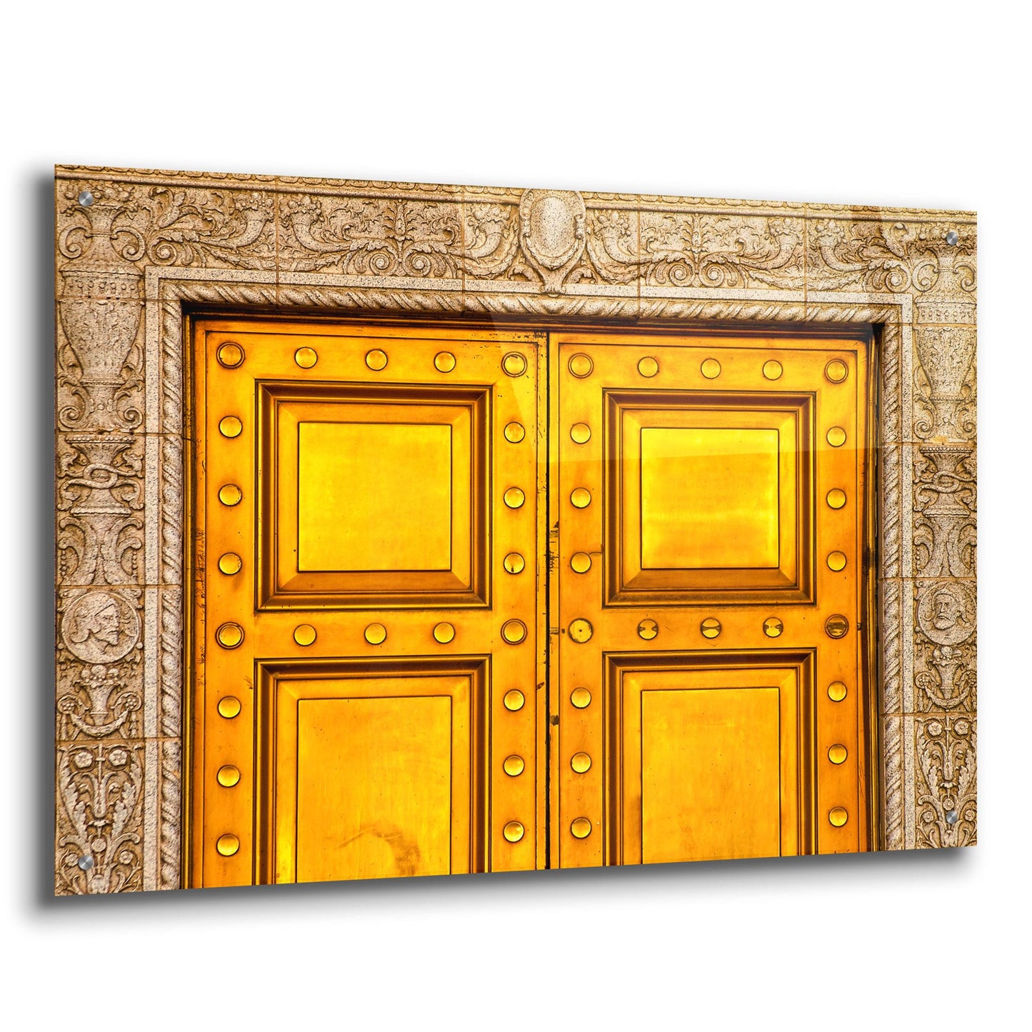 Epic Art 'State National Golden Doors' by Mark A Paulda, Acrylic Glass Wall Art,36x24