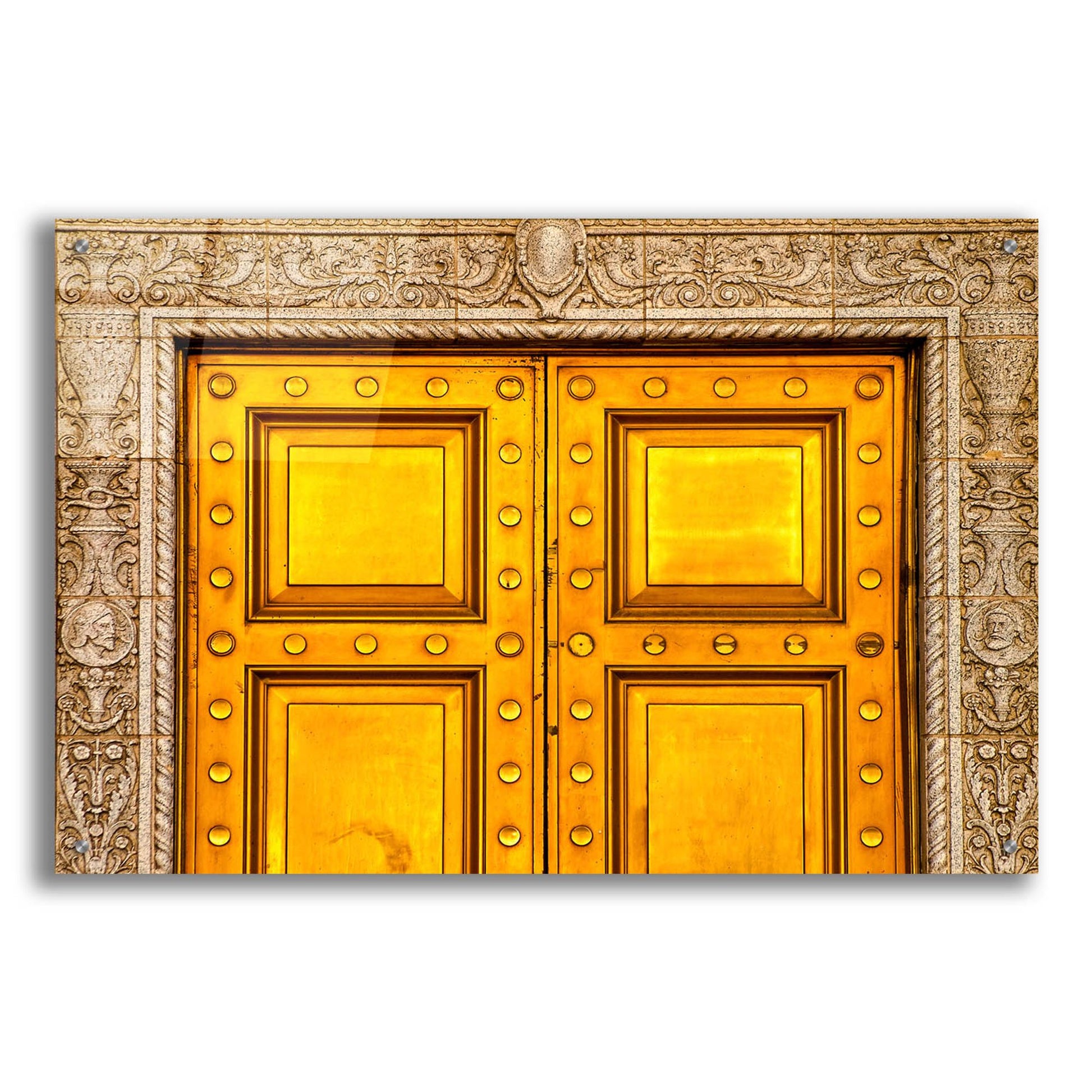 Epic Art 'State National Golden Doors' by Mark A Paulda, Acrylic Glass Wall Art,36x24