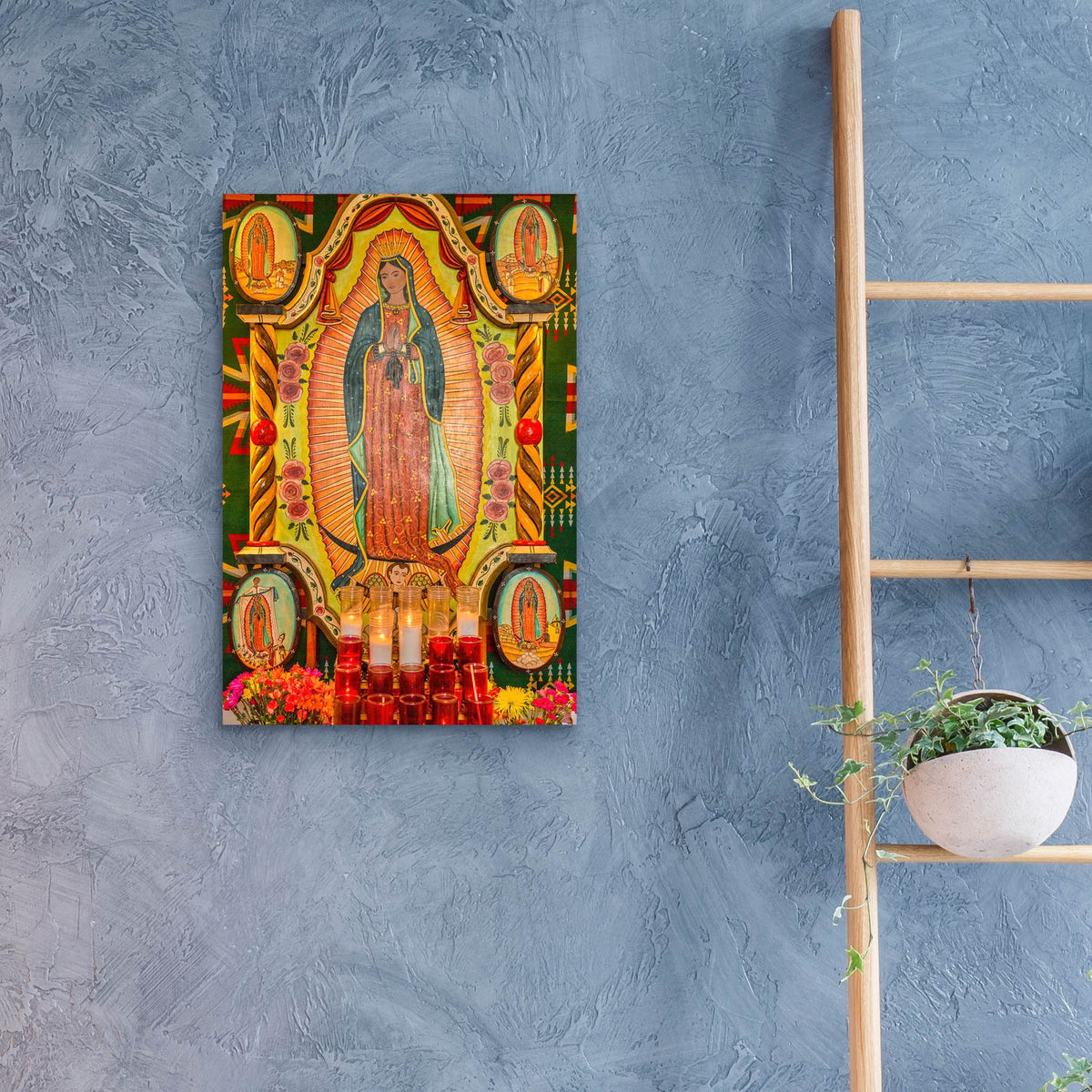 Epic Art 'Ysleta Madonna' by Mark A Paulda, Acrylic Glass Wall Art,16x24