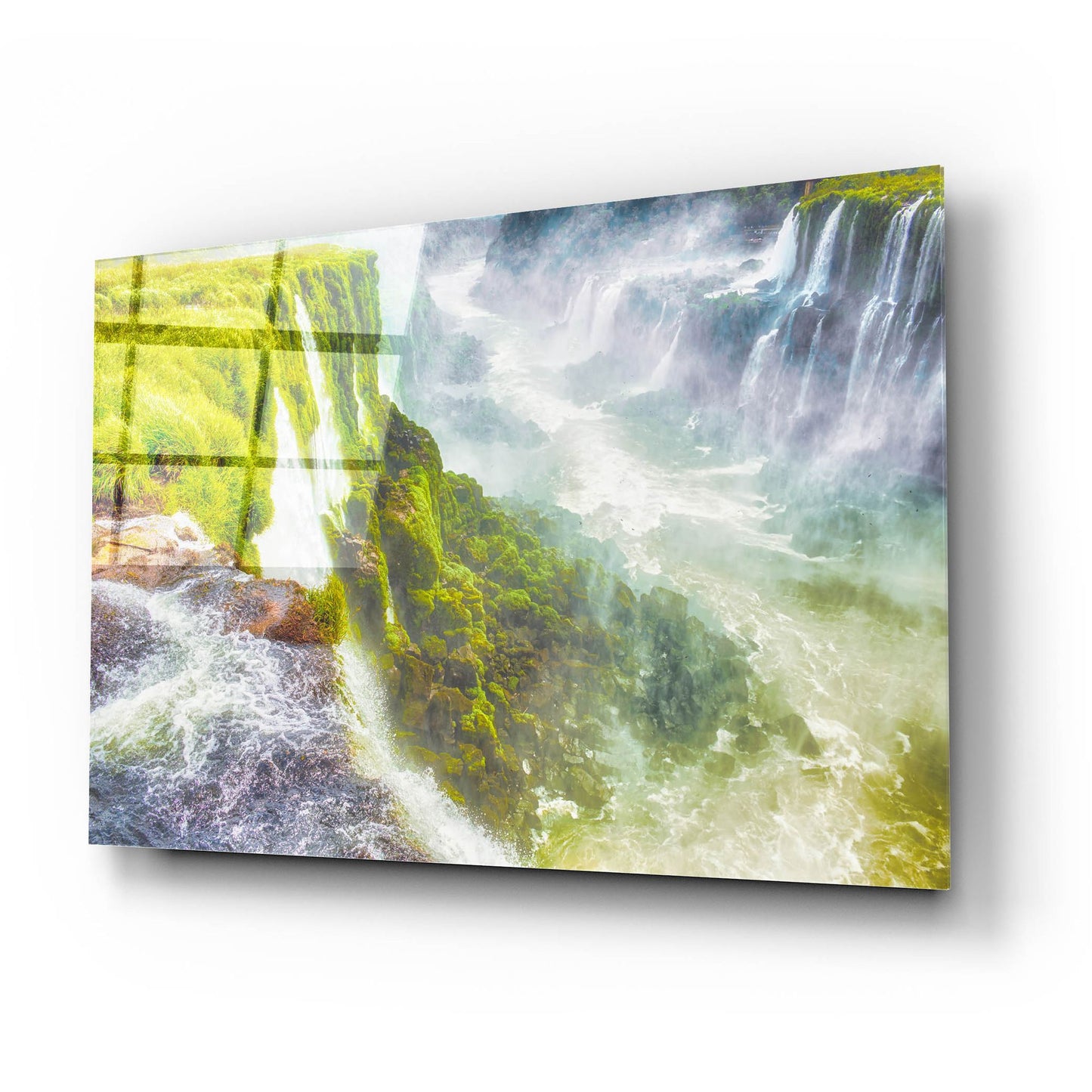 Epic Art 'Iguazu Falls 2' by Mark A Paulda, Acrylic Glass Wall Art,24x16