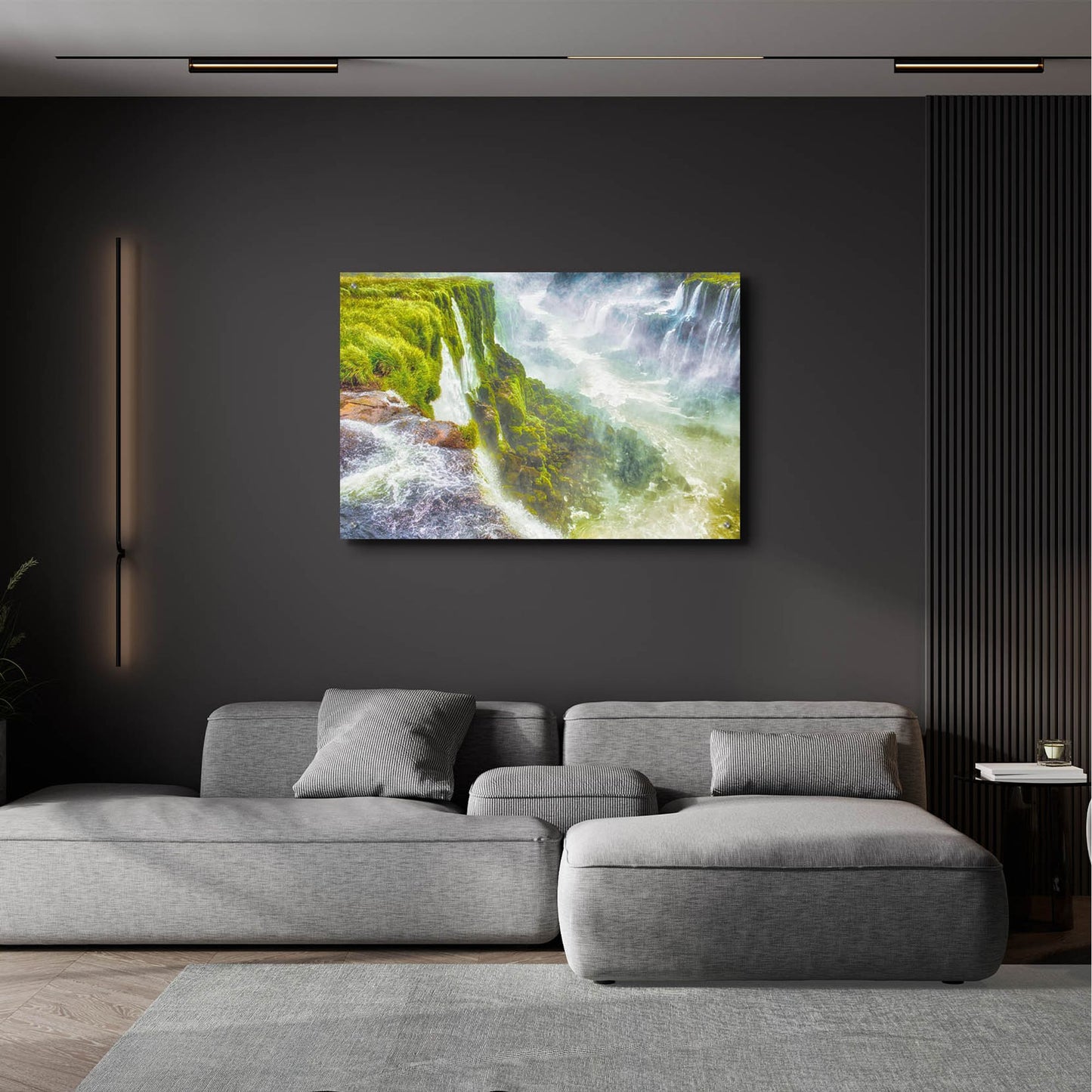 Epic Art 'Iguazu Falls 2' by Mark A Paulda, Acrylic Glass Wall Art,36x24