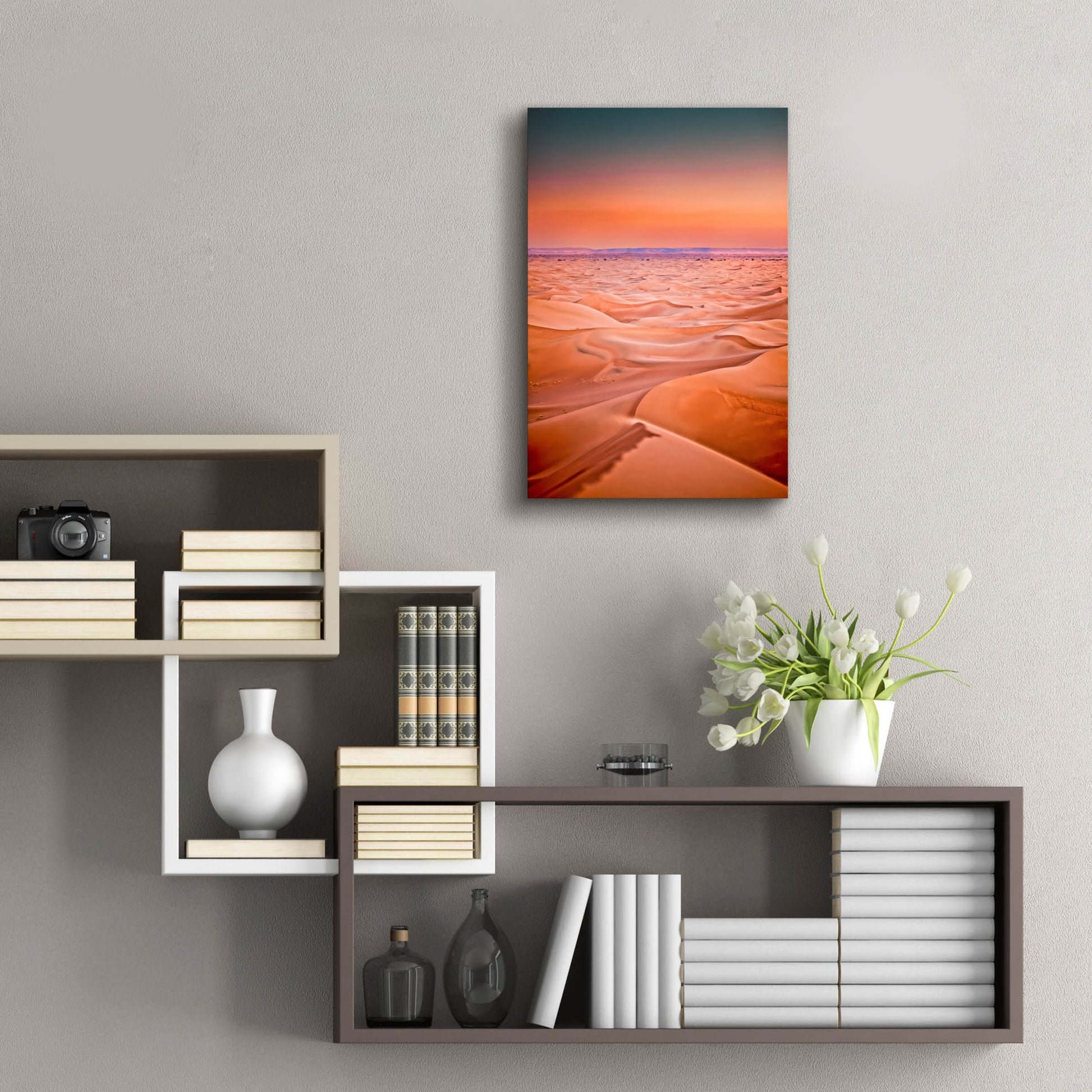 Epic Art 'Serenity In The Sahara' by Mark A Paulda, Acrylic Glass Wall Art,16x24