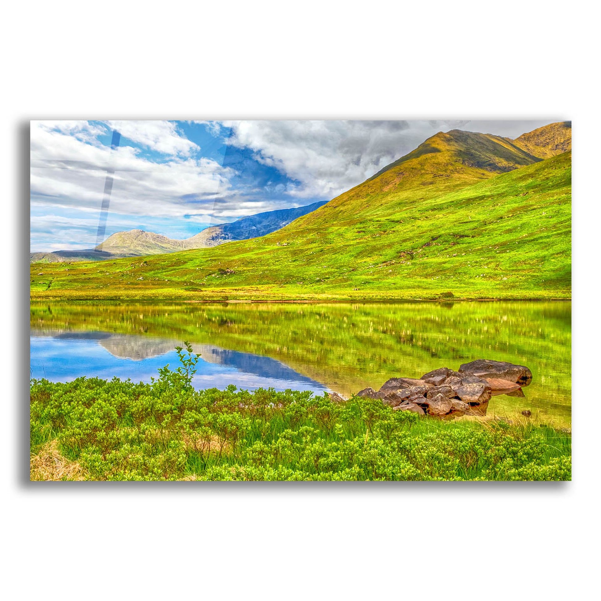 Epic Art 'West Ireland Green' by Mark A Paulda, Acrylic Glass Wall Art,16x12