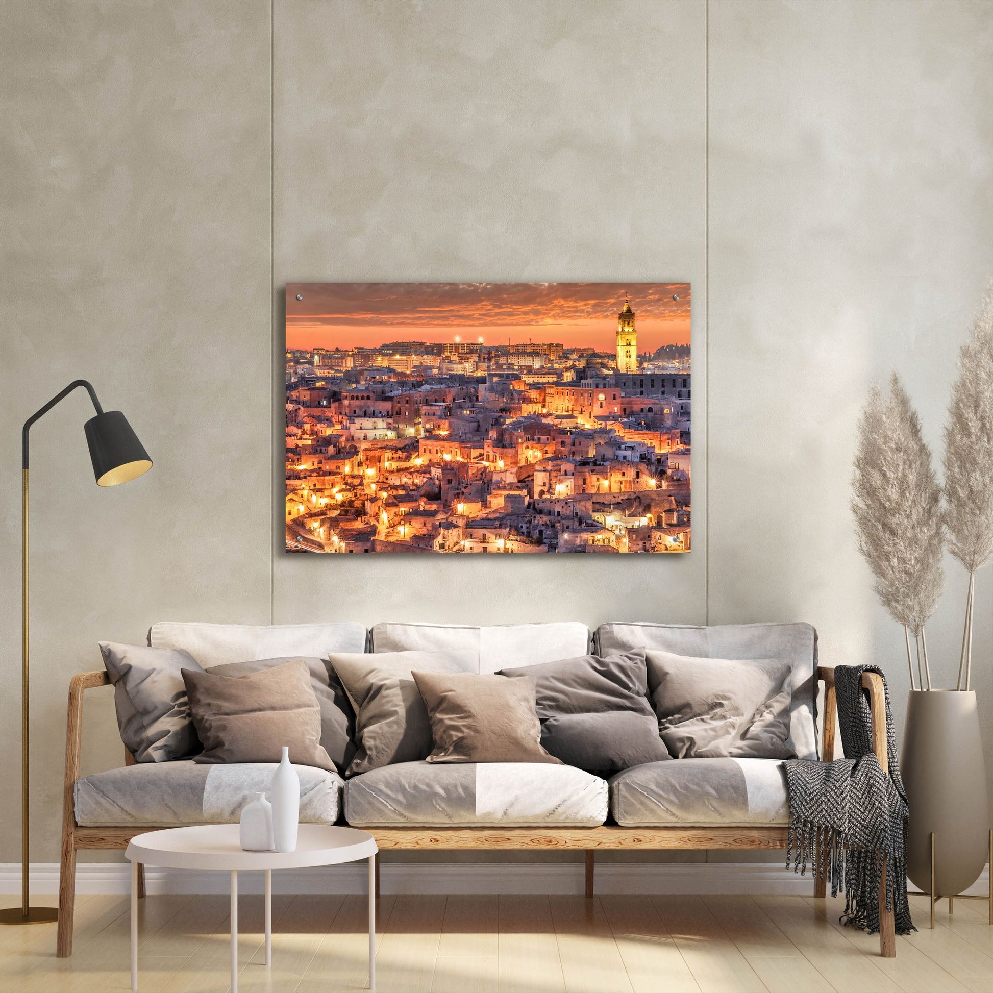 Epic Art 'Matera Italy Sunset' by Mark A Paulda, Acrylic Glass Wall Art,36x24