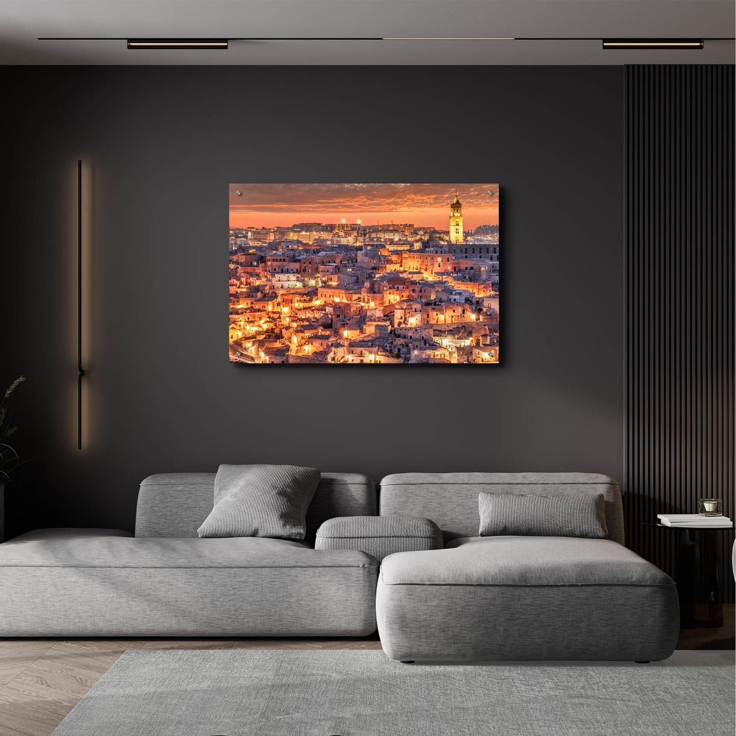 Epic Art 'Matera Italy Sunset' by Mark A Paulda, Acrylic Glass Wall Art,36x24