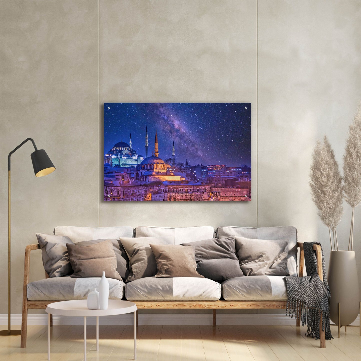 Epic Art 'Milky Way Over Istanbul' by Mark A Paulda, Acrylic Glass Wall Art,36x24