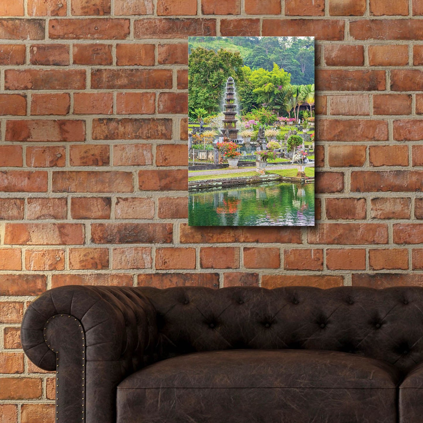 Epic Art 'Ujung Water Palace' by Mark A Paulda, Acrylic Glass Wall Art,16x24