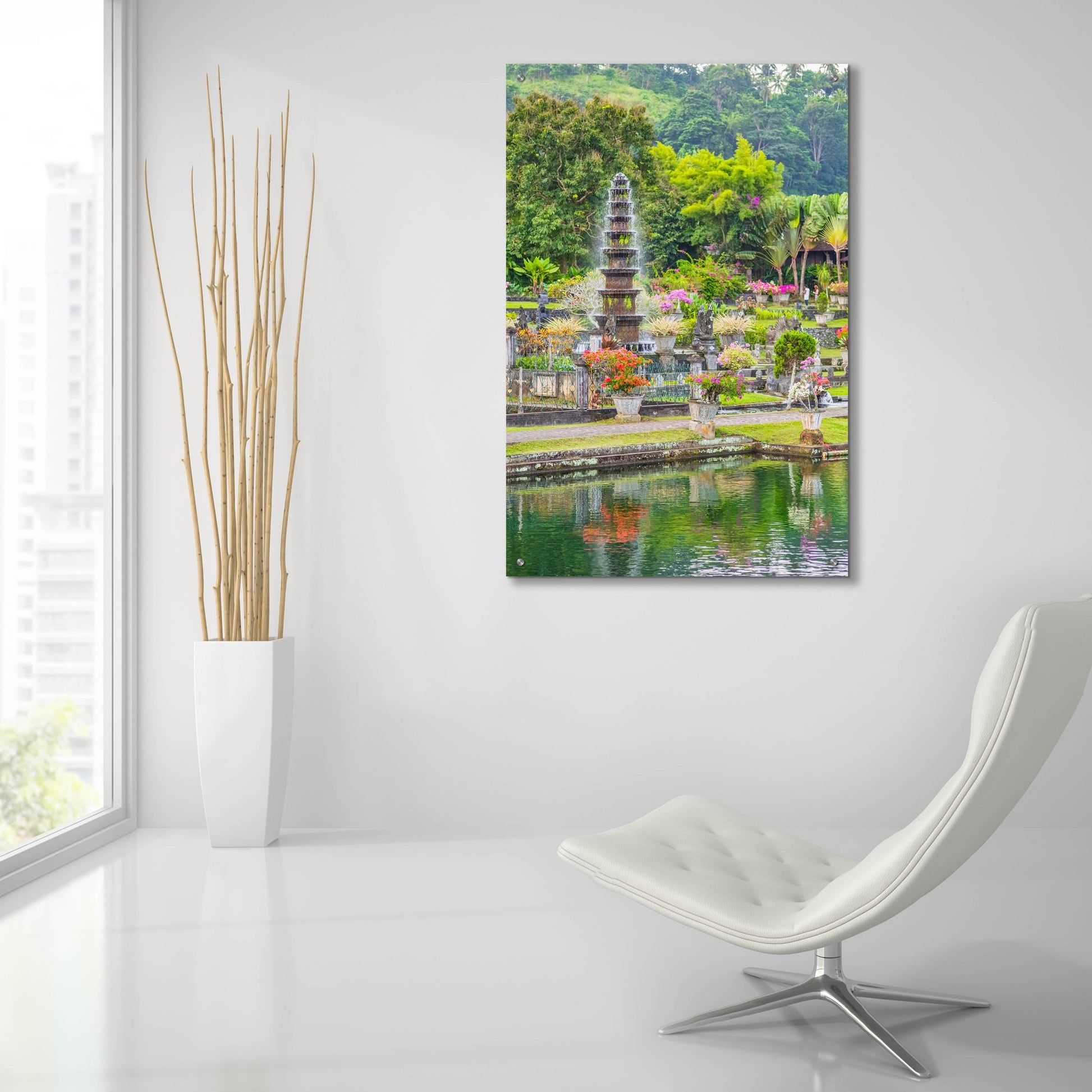 Epic Art 'Ujung Water Palace' by Mark A Paulda, Acrylic Glass Wall Art,24x36