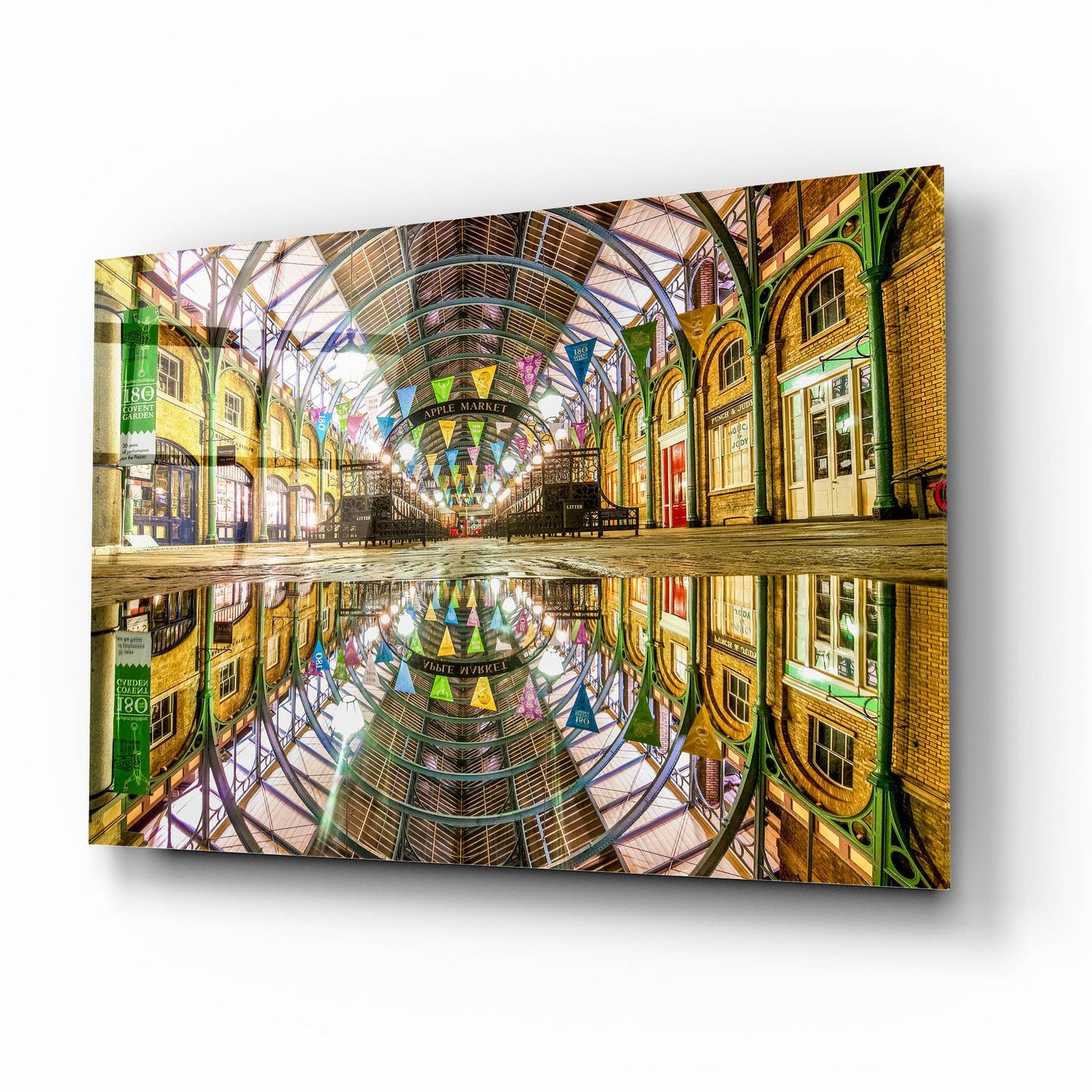 Epic Art 'Covent Garden Apple Market' by Mark A Paulda, Acrylic Glass Wall Art,16x12