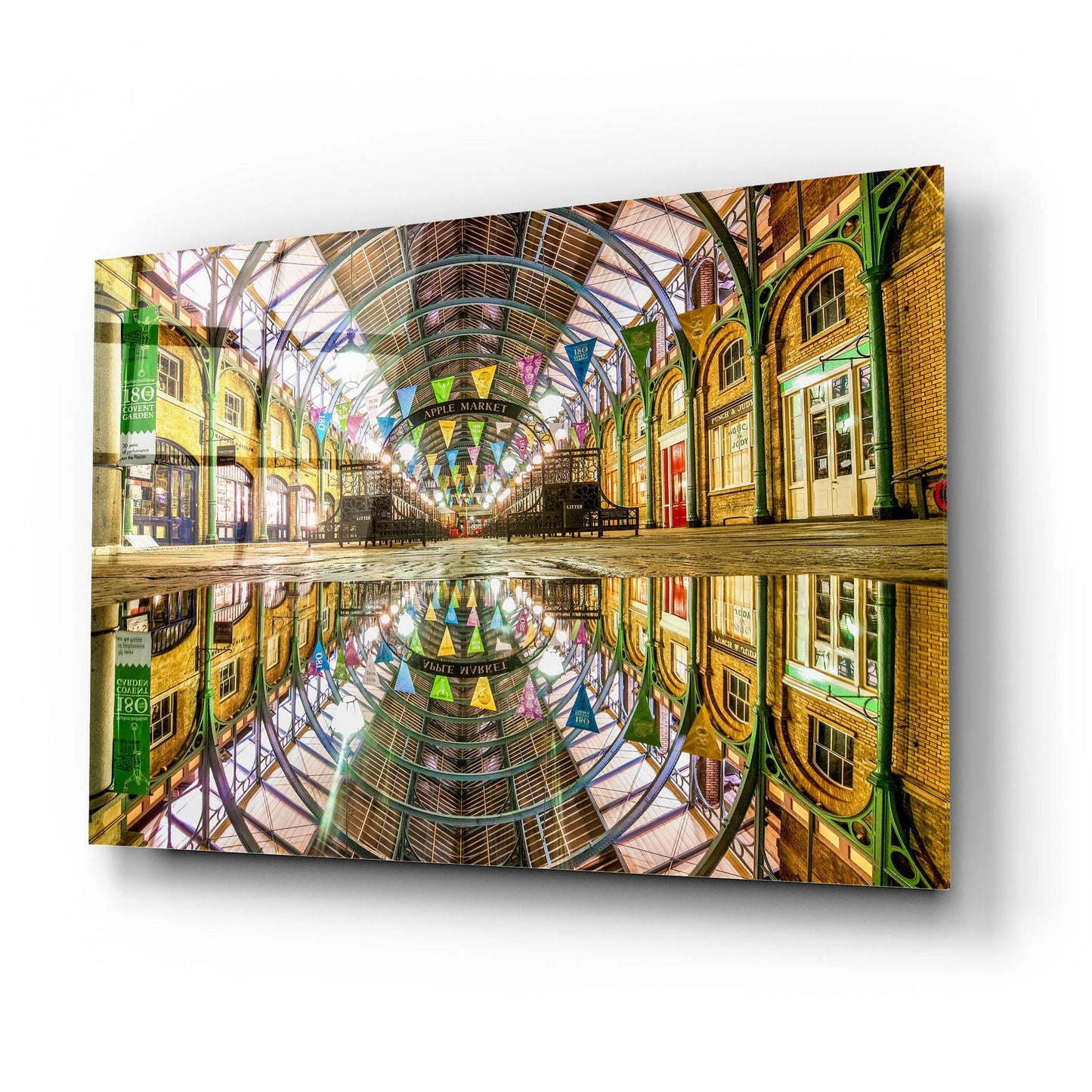 Epic Art 'Covent Garden Apple Market' by Mark A Paulda, Acrylic Glass Wall Art,24x16